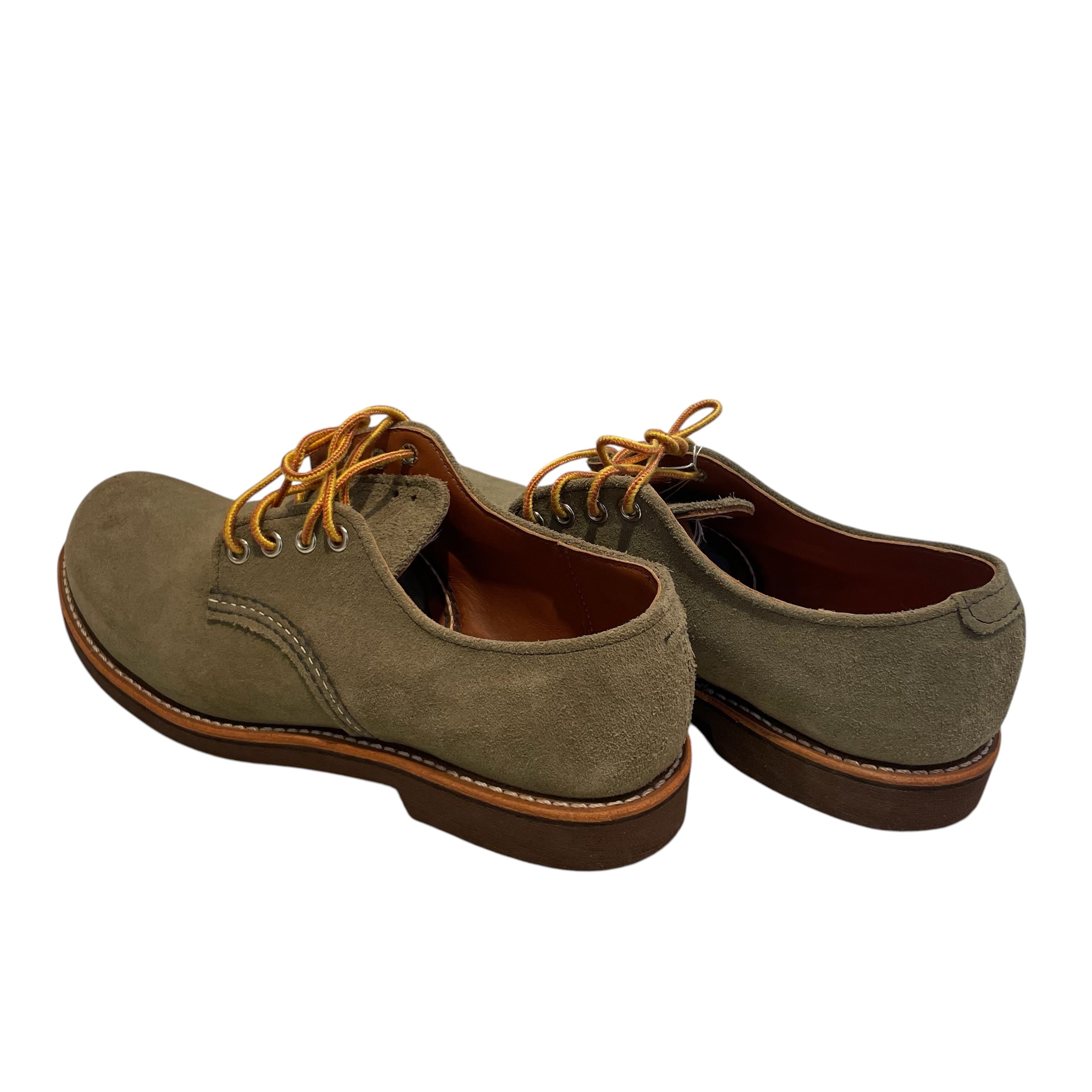 RED WING/Shoes/US 7.5/Suede/KHK/STRIPE YELLOW LACES view 2
