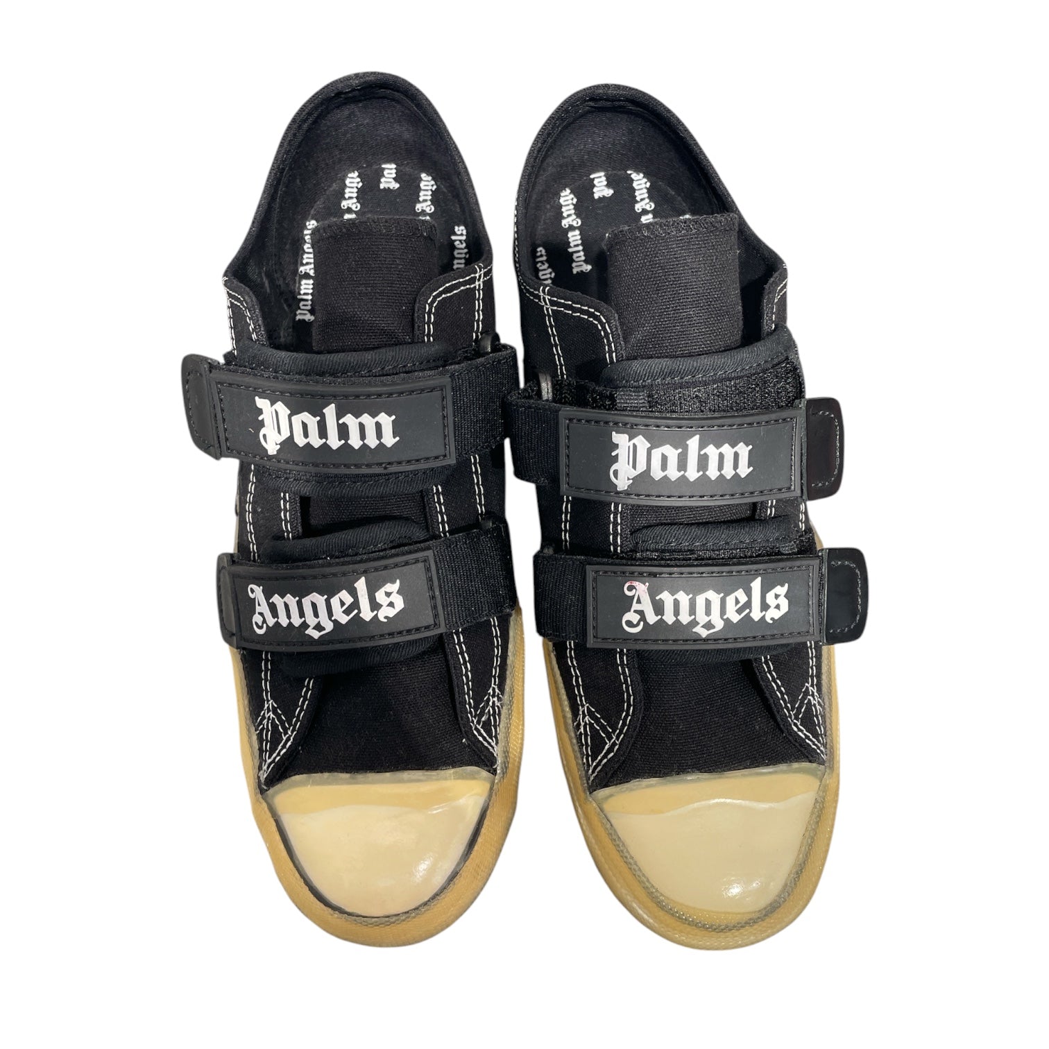 Palm Angels/Low-Sneakers/US 8/Cotton/BLK/Black Velcro Vulcanized Shoes view 3