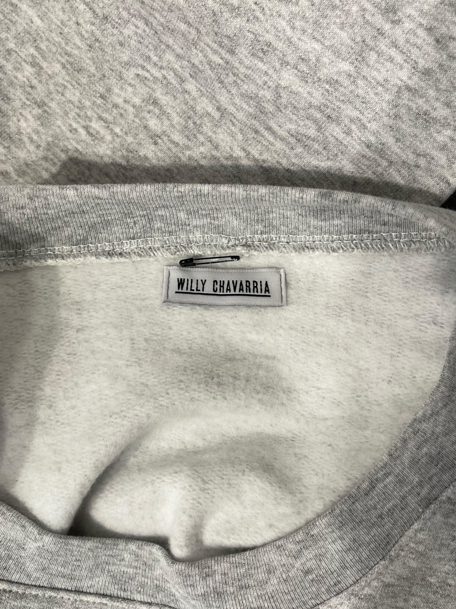WILLY CHAVARRIA/Sweatshirt/Cotton/GRY/Oversize/MEAN ANGELS PRIDE CREWNECK view 3
