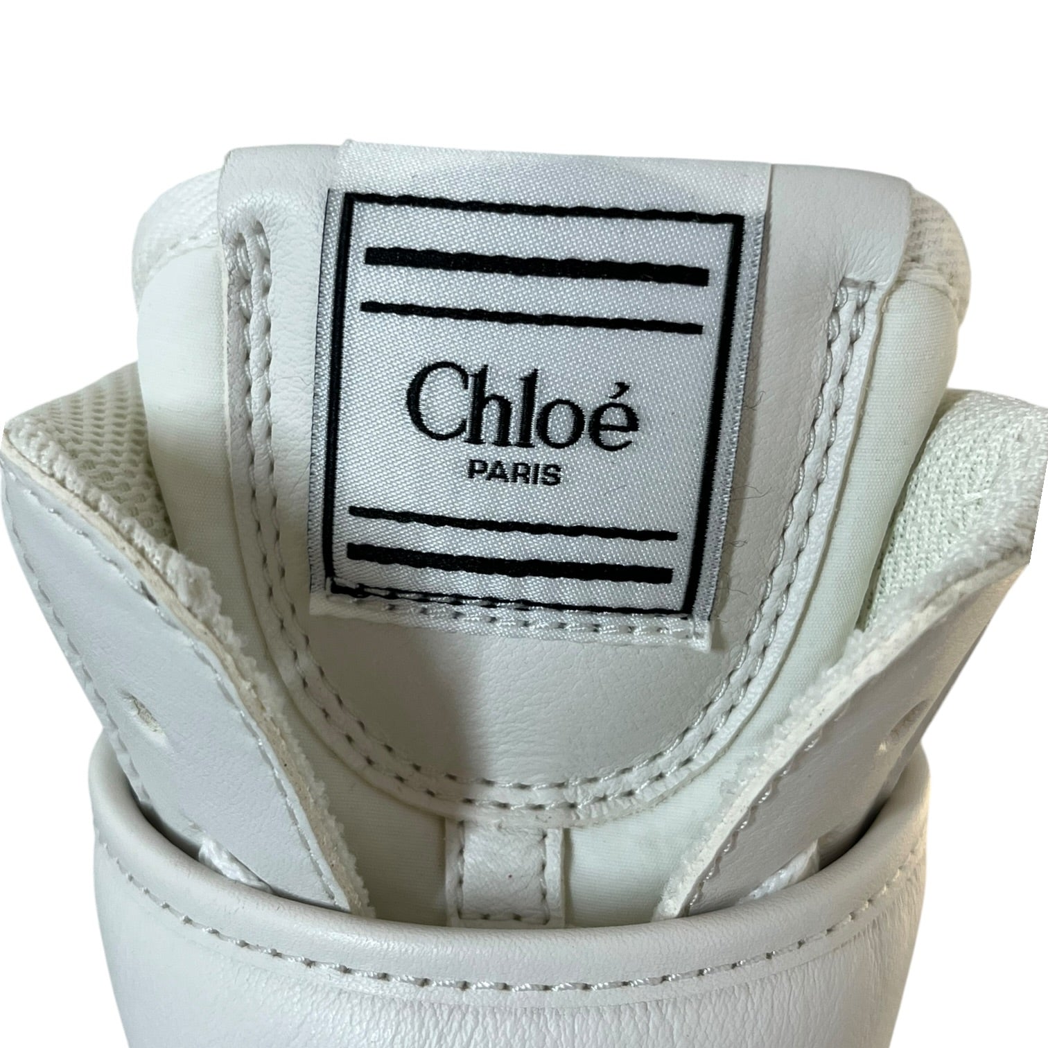 Chloe/Hi-Sneakers/US 6/Cotton/WHT/BOXING SHOES view 3