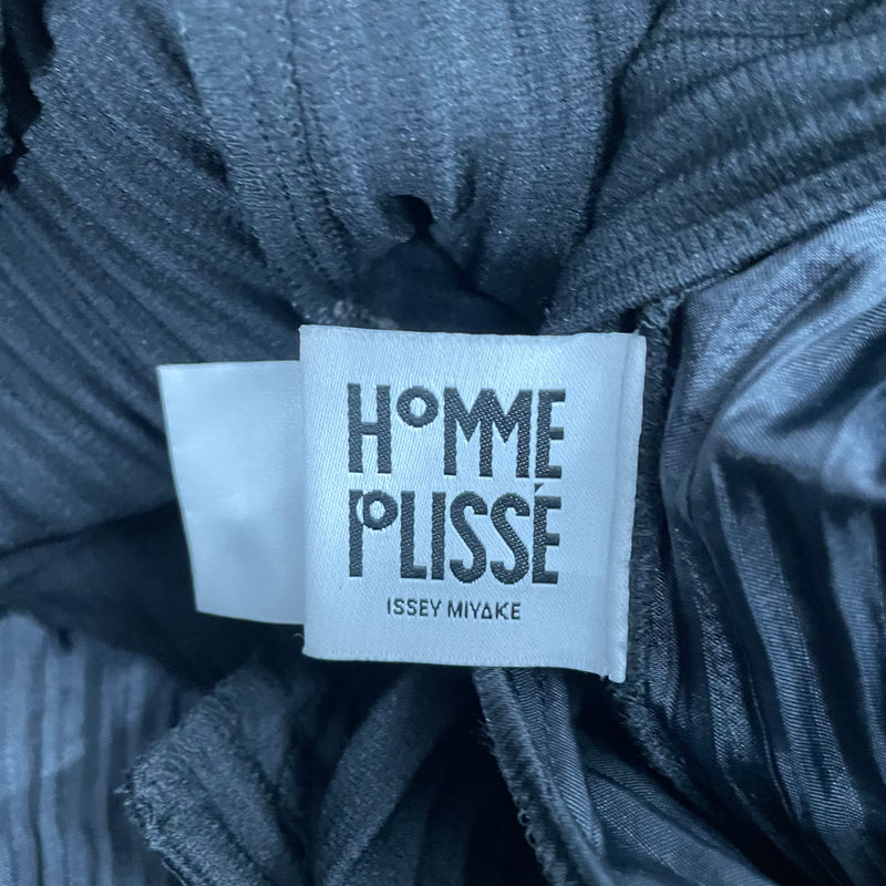 HOMME PLISSE ISSEY MIYAKE/Pants/M/Polyester/BLK/FADED PLEAT