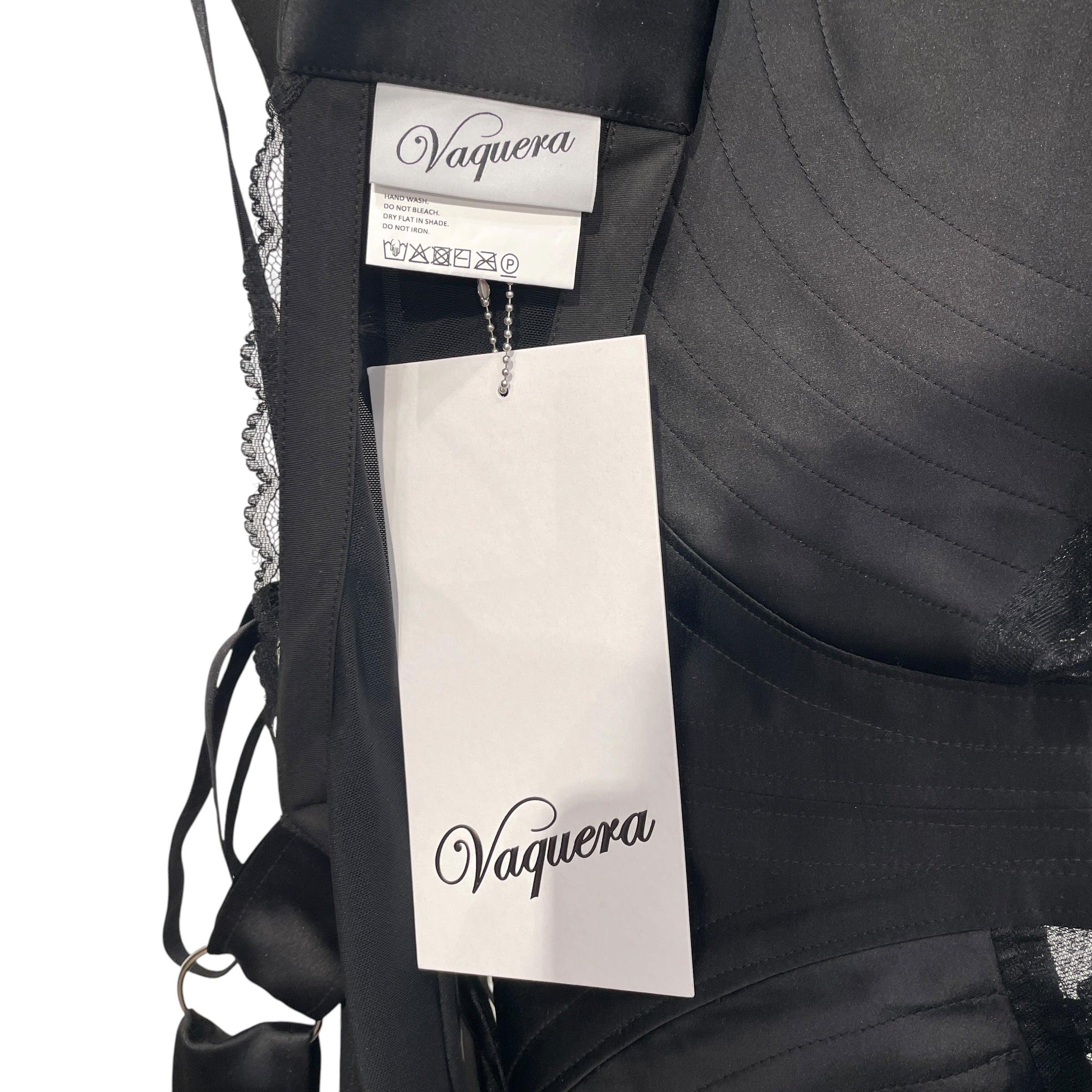 Vaquera/Shirt/Polyester/BLK/giant lace bra view 4