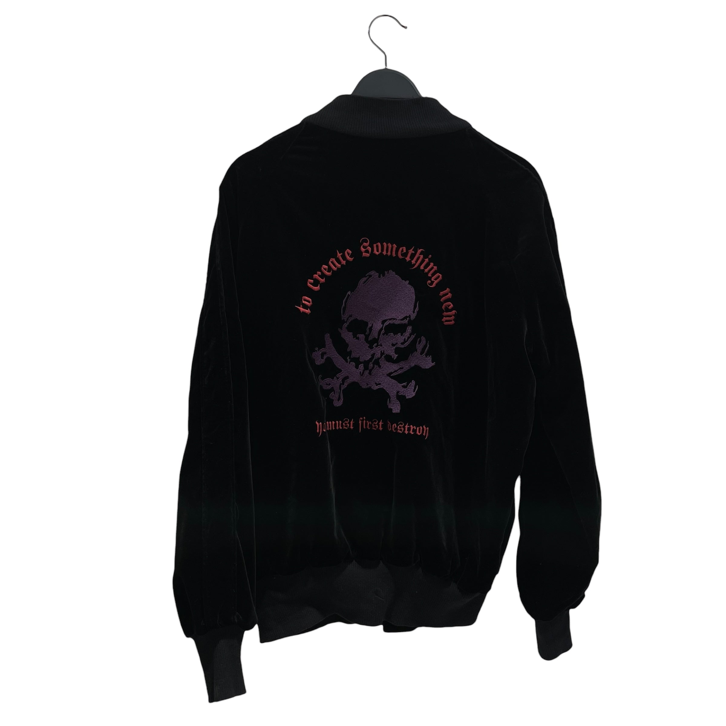 HAIKI/Flight Jkt/L/Nylon/BLK/YELLOW LINE INTERIOR view 2