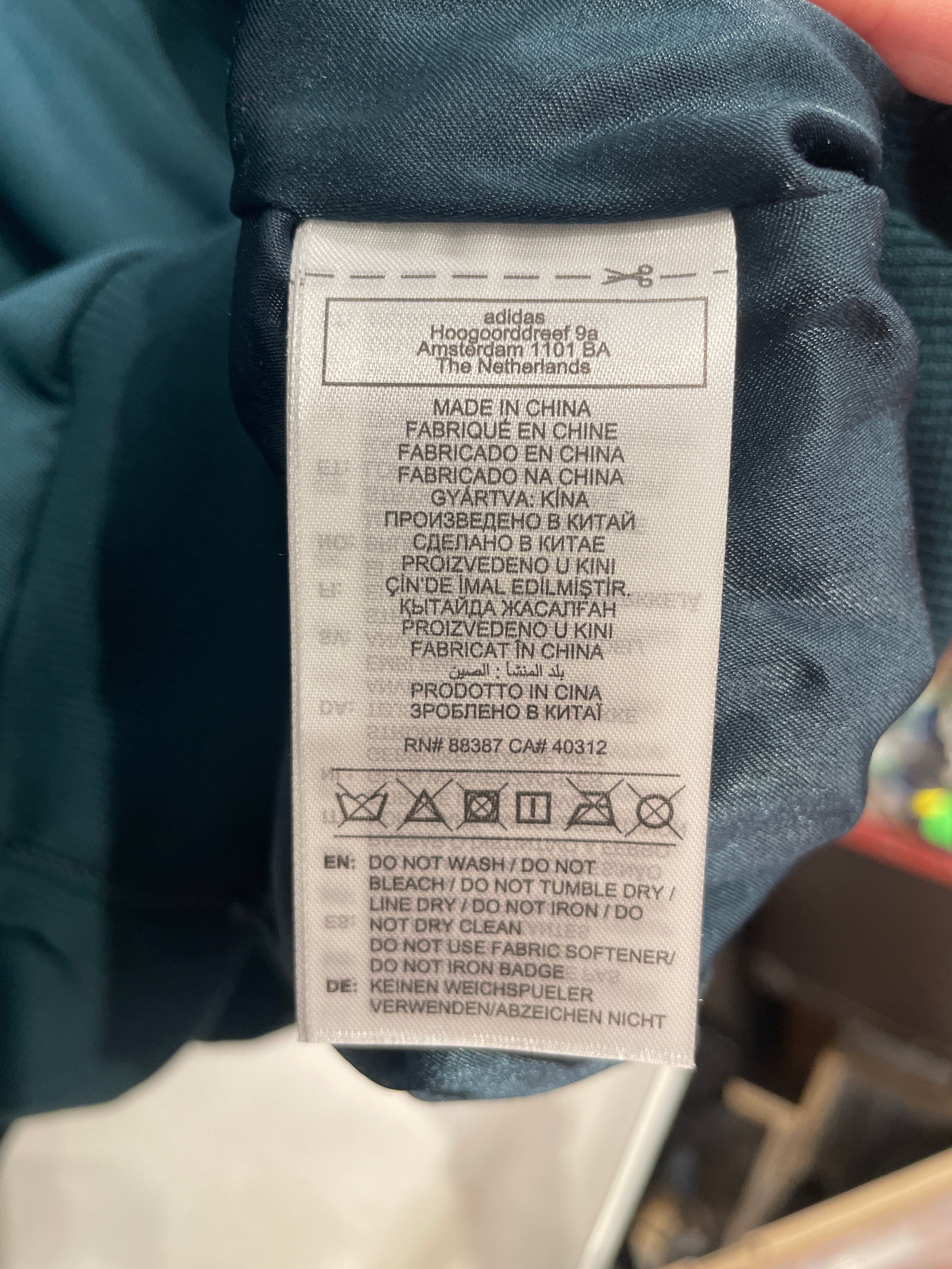 WILLY CHAVARRIA/adidas/Baseball Jkt/XL/Polyester/GRN/Graphic/COMIENZA SOCCER JKT view 3