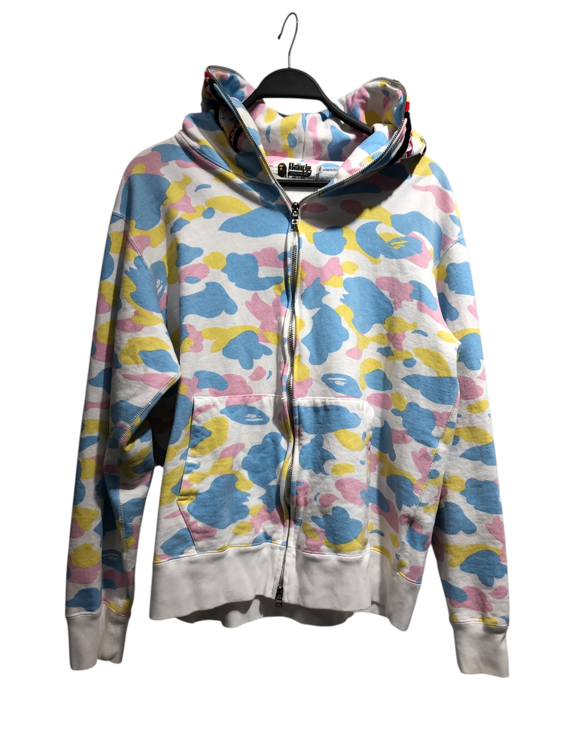 A BATHING APE/Zip Up Hoodie/XL/Cotton/MLT/Pastel view 1