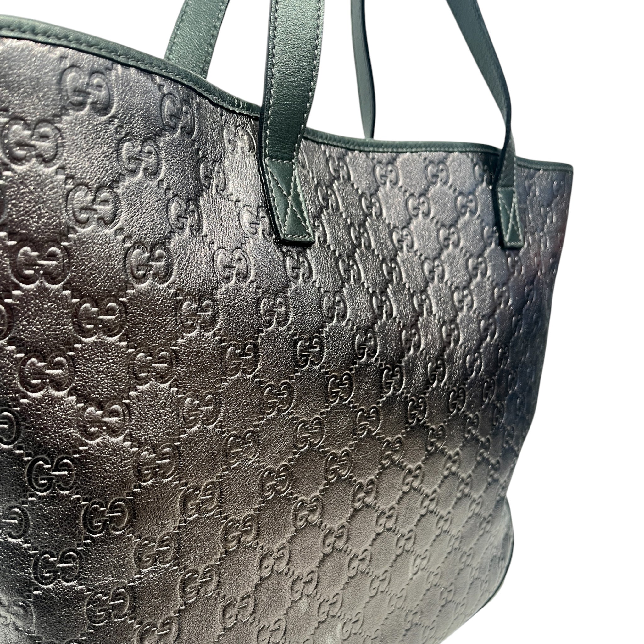 GUCCI/Tote Bag/Monogram/Leather/SLV/GUCCI SILV METALIC TOTE view 6
