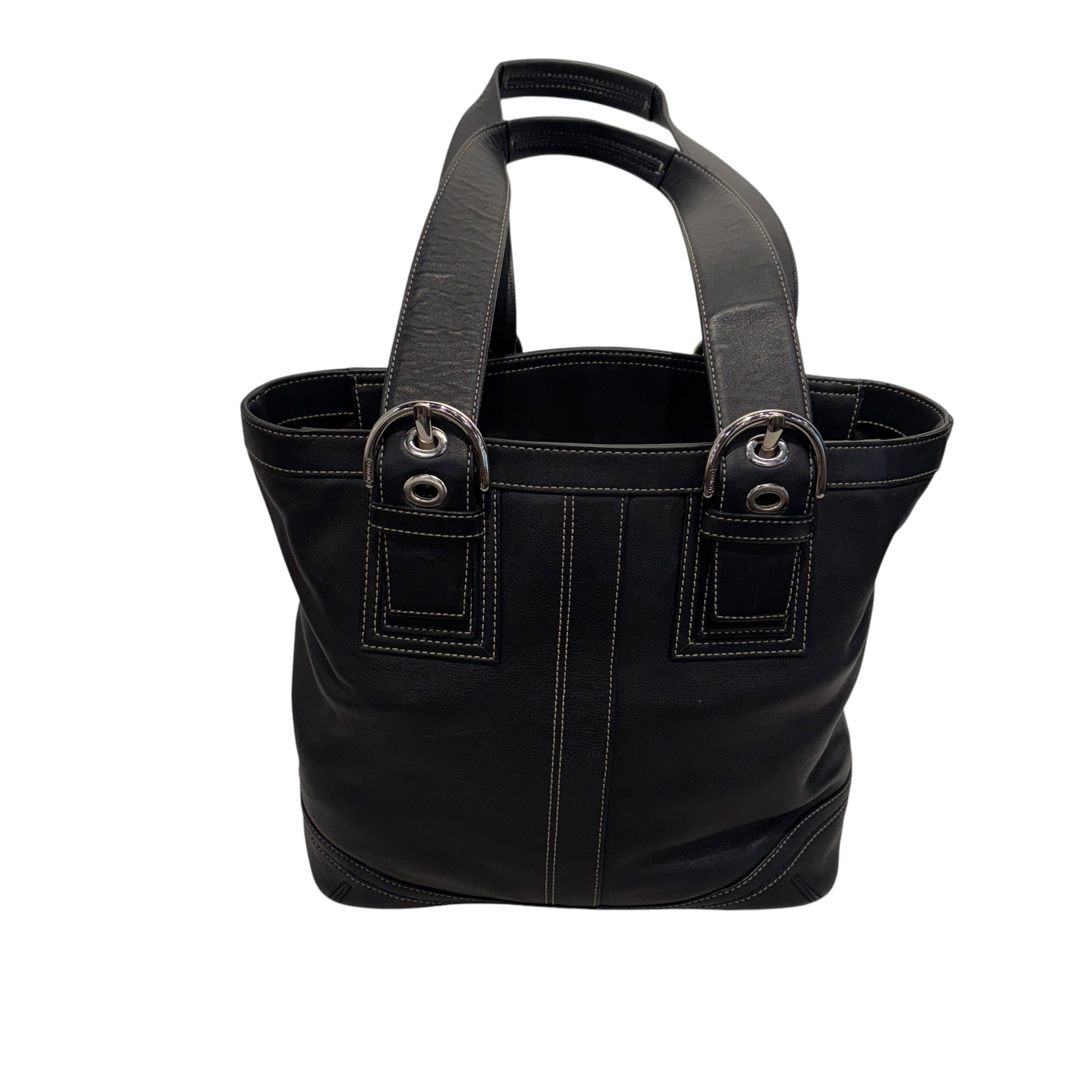 COACH/Hand Bag/Leather/BLK/LARGE SOHO BAG view 1