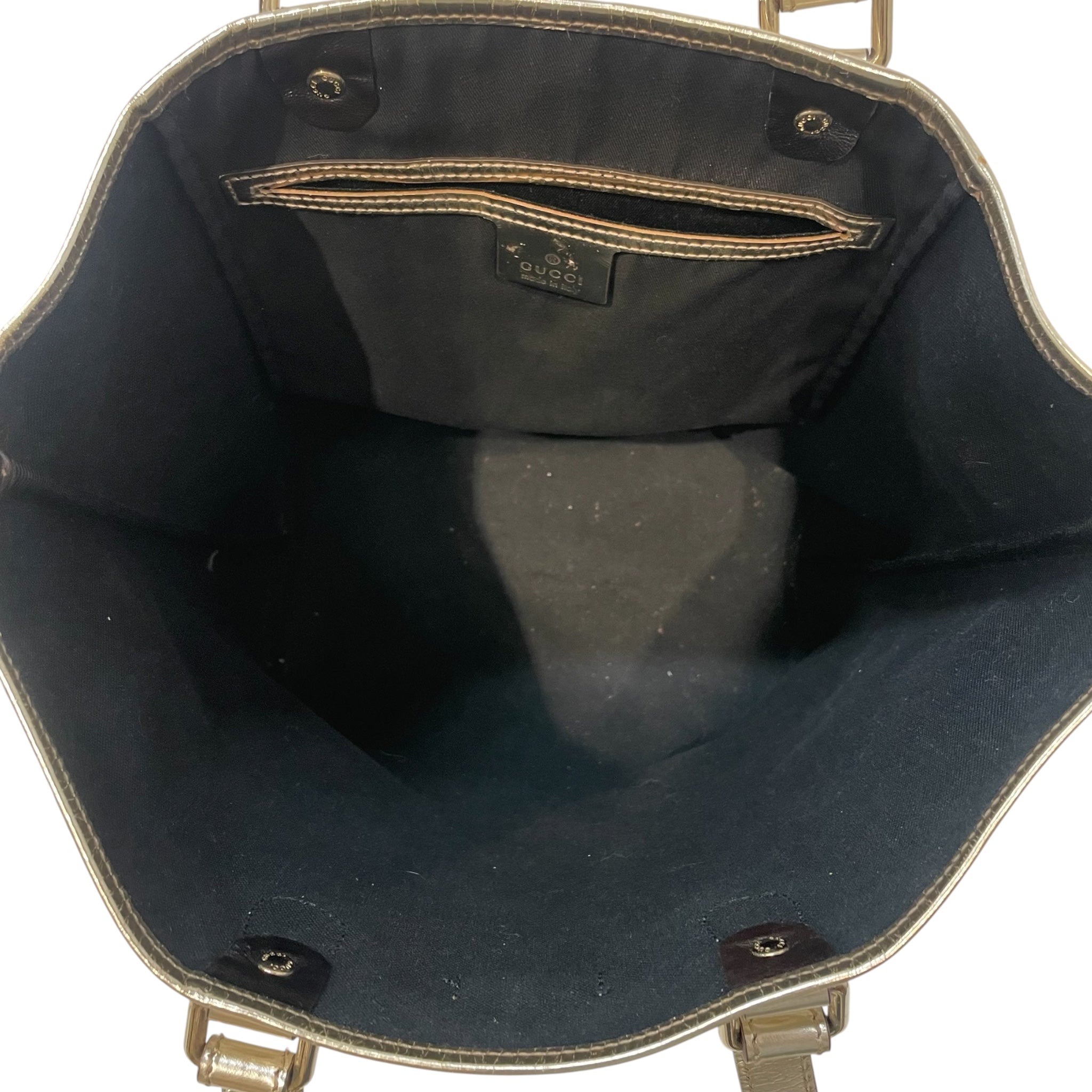 GUCCI/Tote Bag/Monogram/Leather/IVR/SUPREME METALLIC TOTE view 4