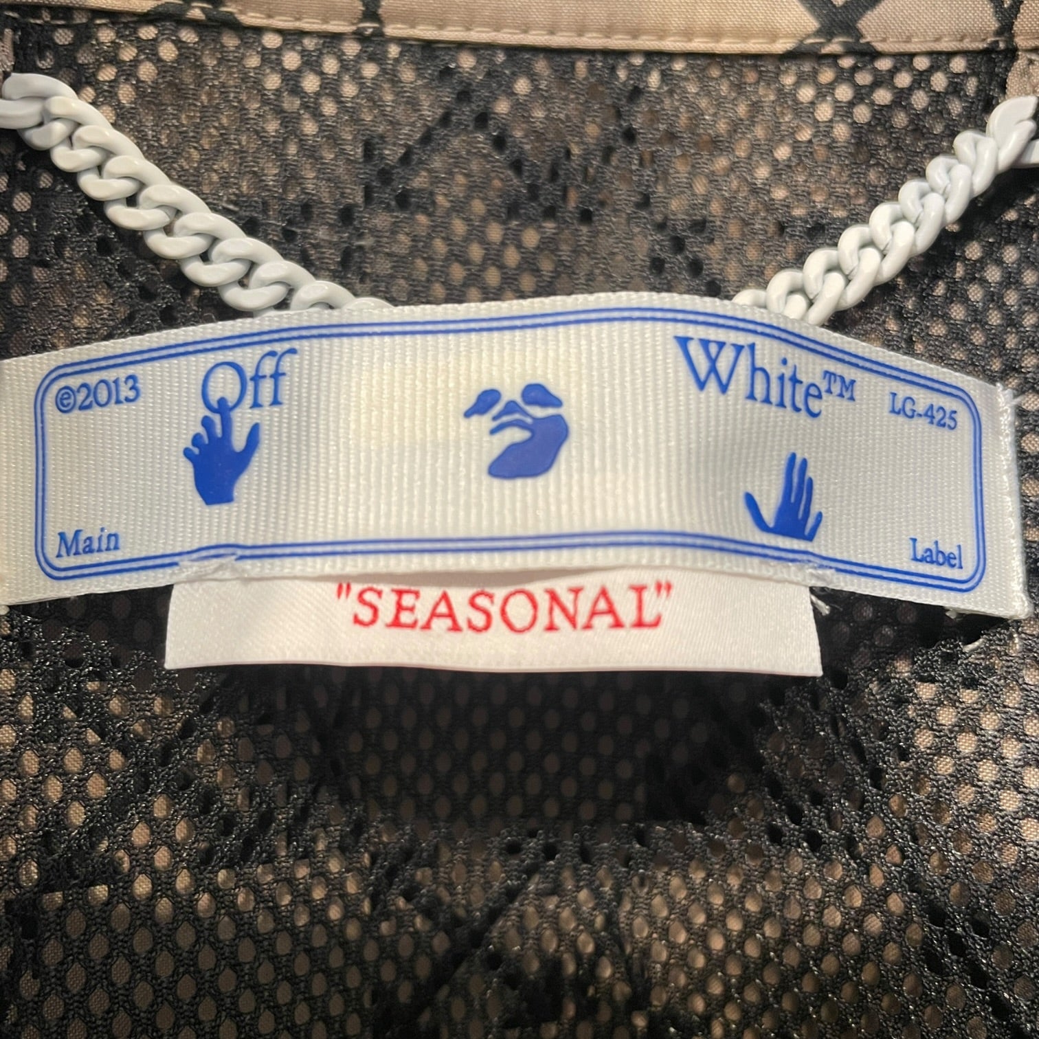 OFF-WHITE/Windbreaker/XS/Nylon/KHK/All Over Print/monogram wndbreaker view 3