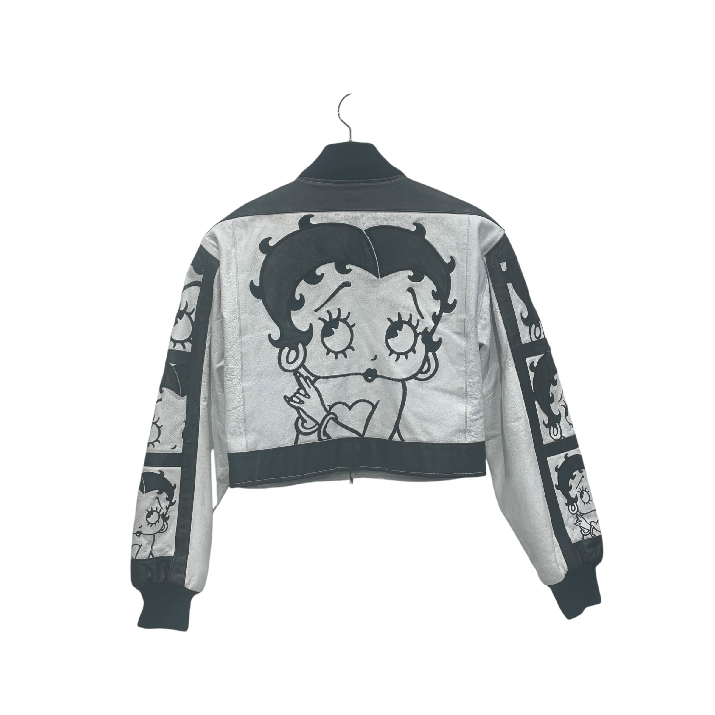 Vintage/Leather Jkt/M/Leather/WHT/BETTY BOOP GRAPHIC view 4