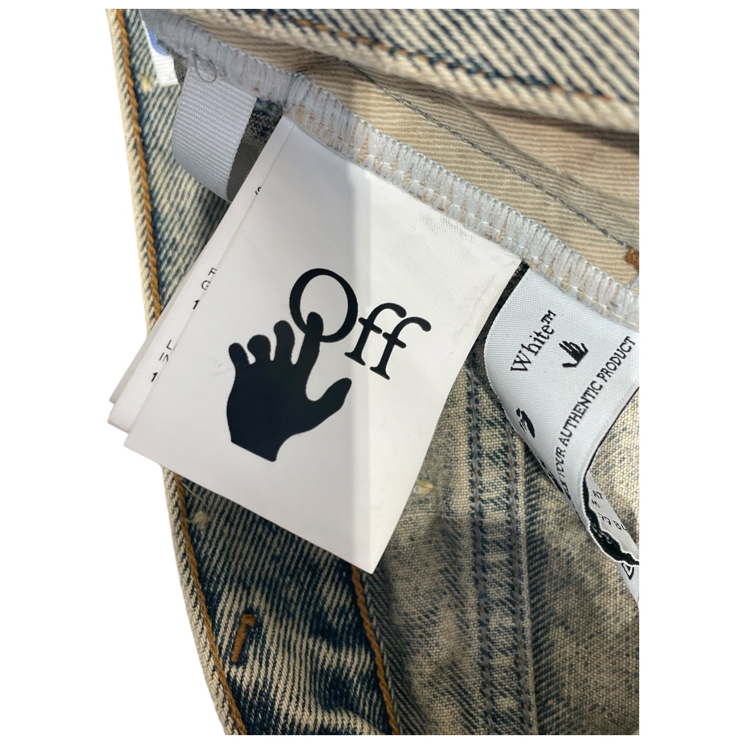 OFF-WHITE/Shorts/29/Denim/MLT/Acid Wash mini short view 4