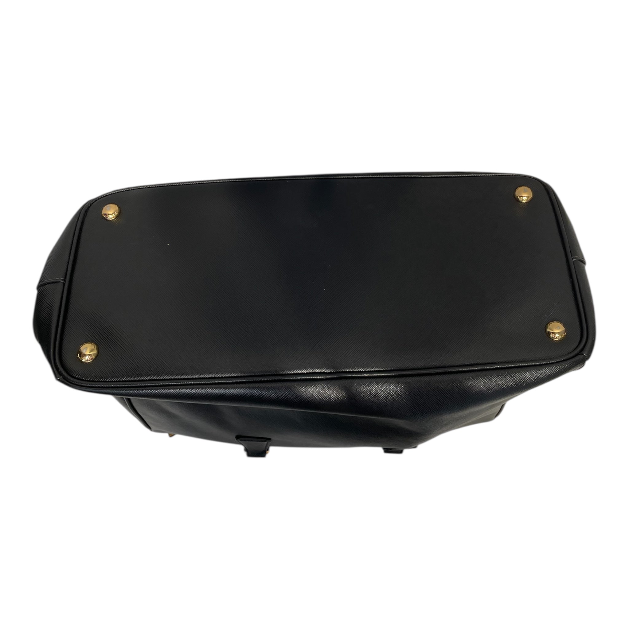 PRADA/Tote Bag/Leather/BLK/Saffiano Galleria Large Tote view 4