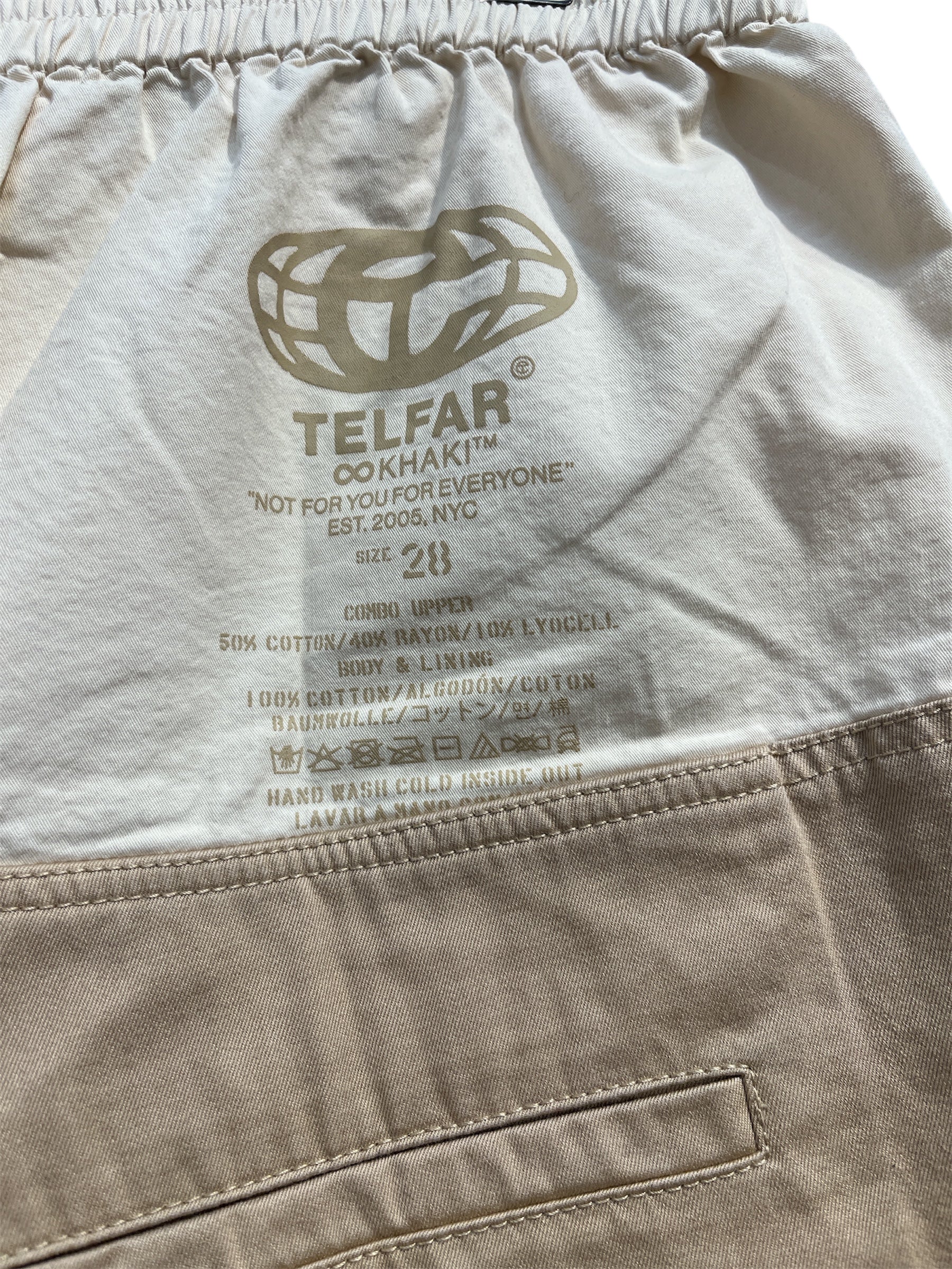 Telfar/Pants/32/Cotton/KHK/Chino/WORK PANT-SPLIT BOXER WAIST view 3