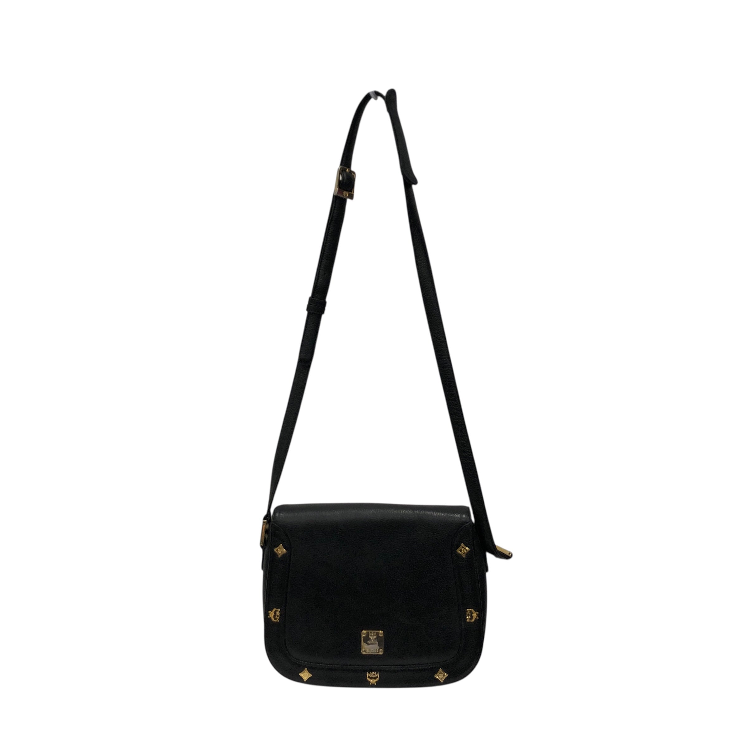 MCM/Cross Body Bag/Leather/BLK/ view 1