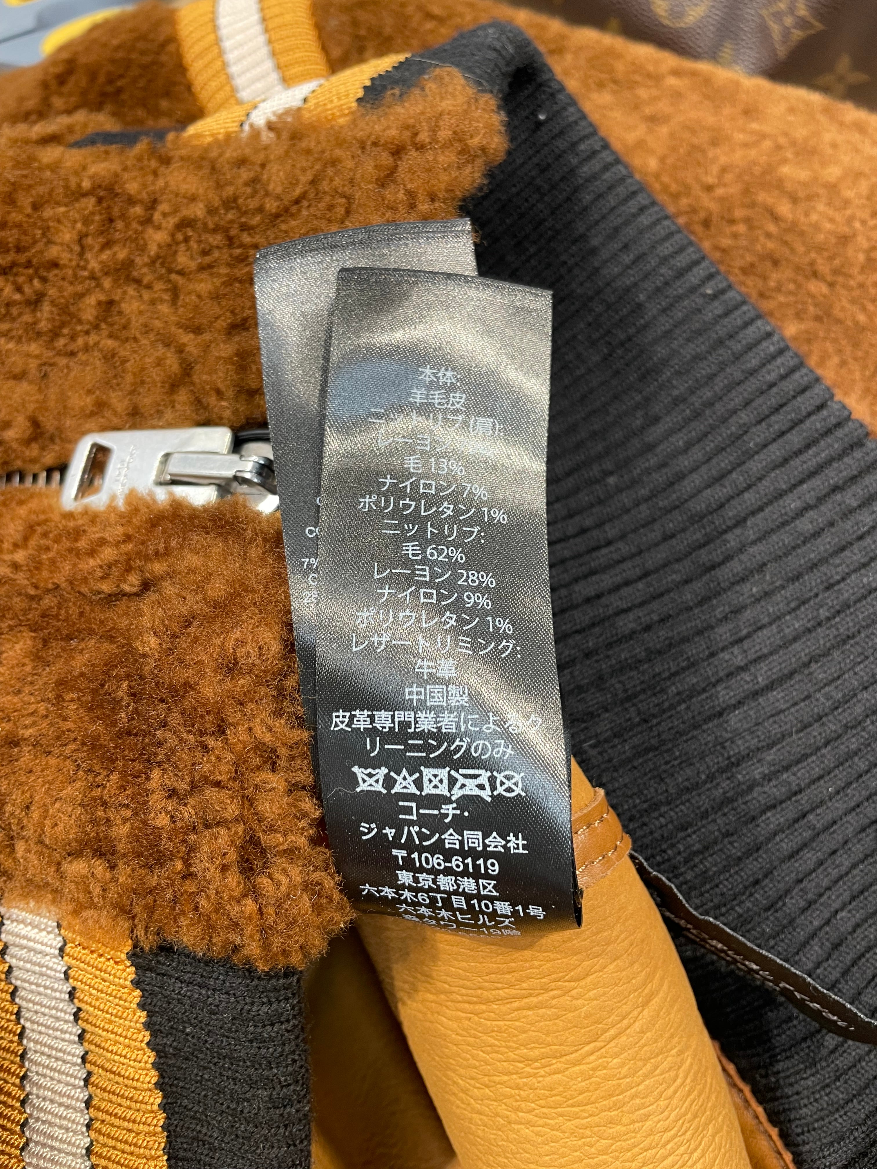 COACH/Souvenir Jkt/50/Leather/BRW/nasa patch teddy view 8