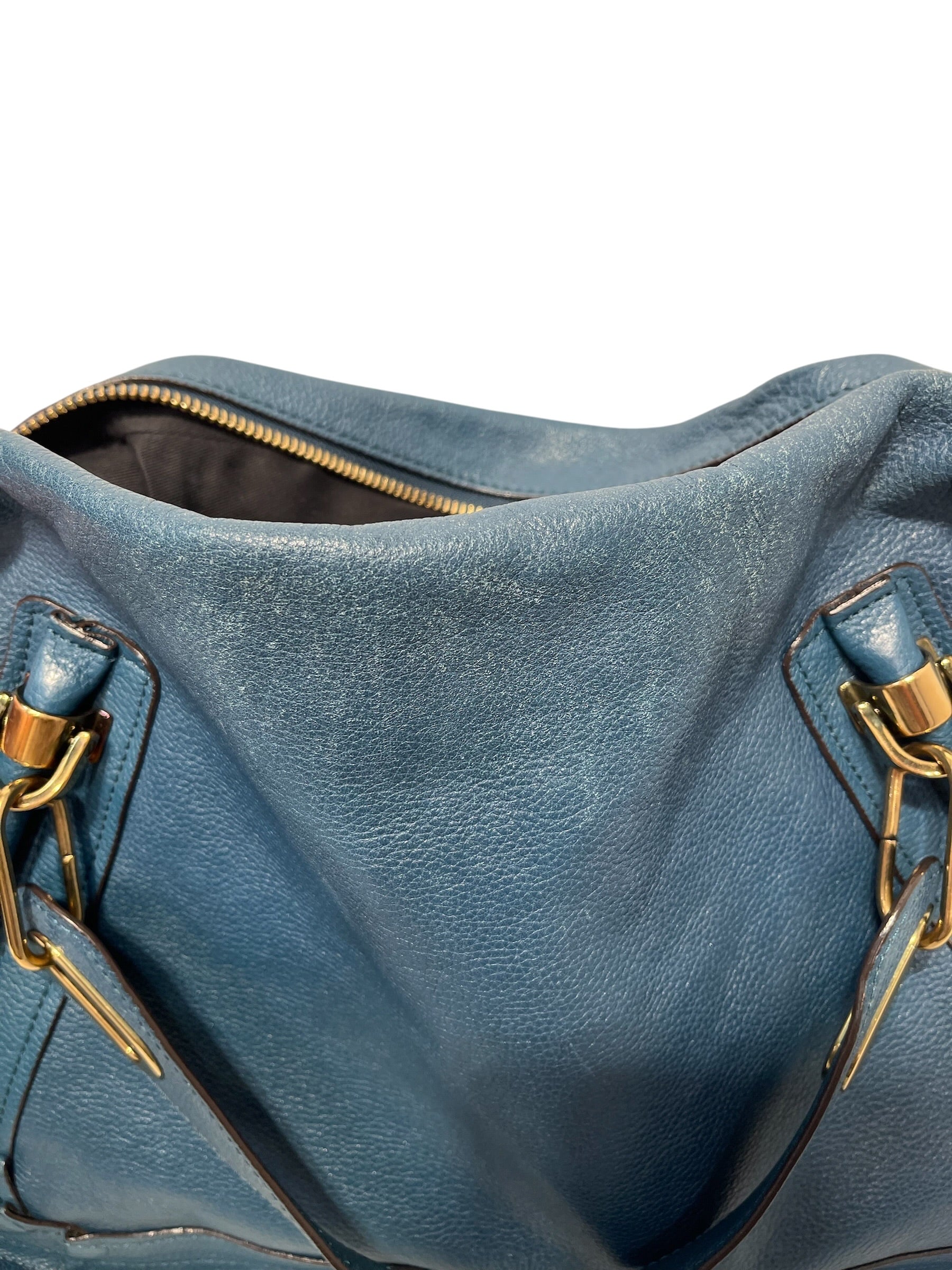 Chloe/Bag/Leather/BLU/Chloe blue paraty bag view 9
