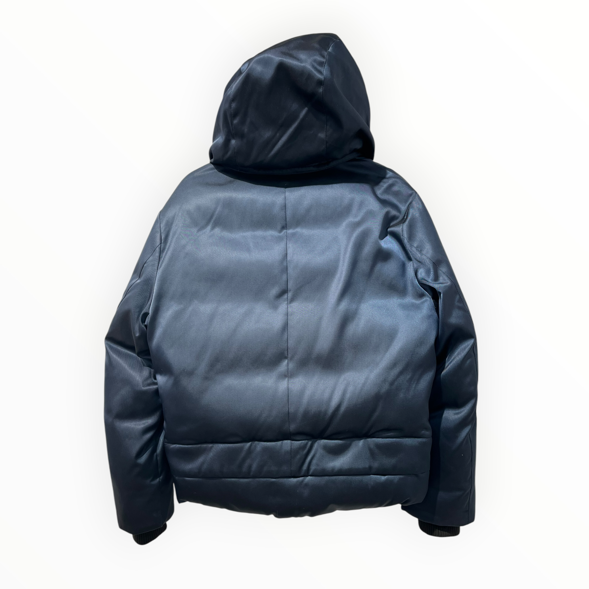 wooyoungmi/Puffer Jkt/46/Nylon/NVY/SLIGHT SHINE/ DETACHABLE HEM view 2