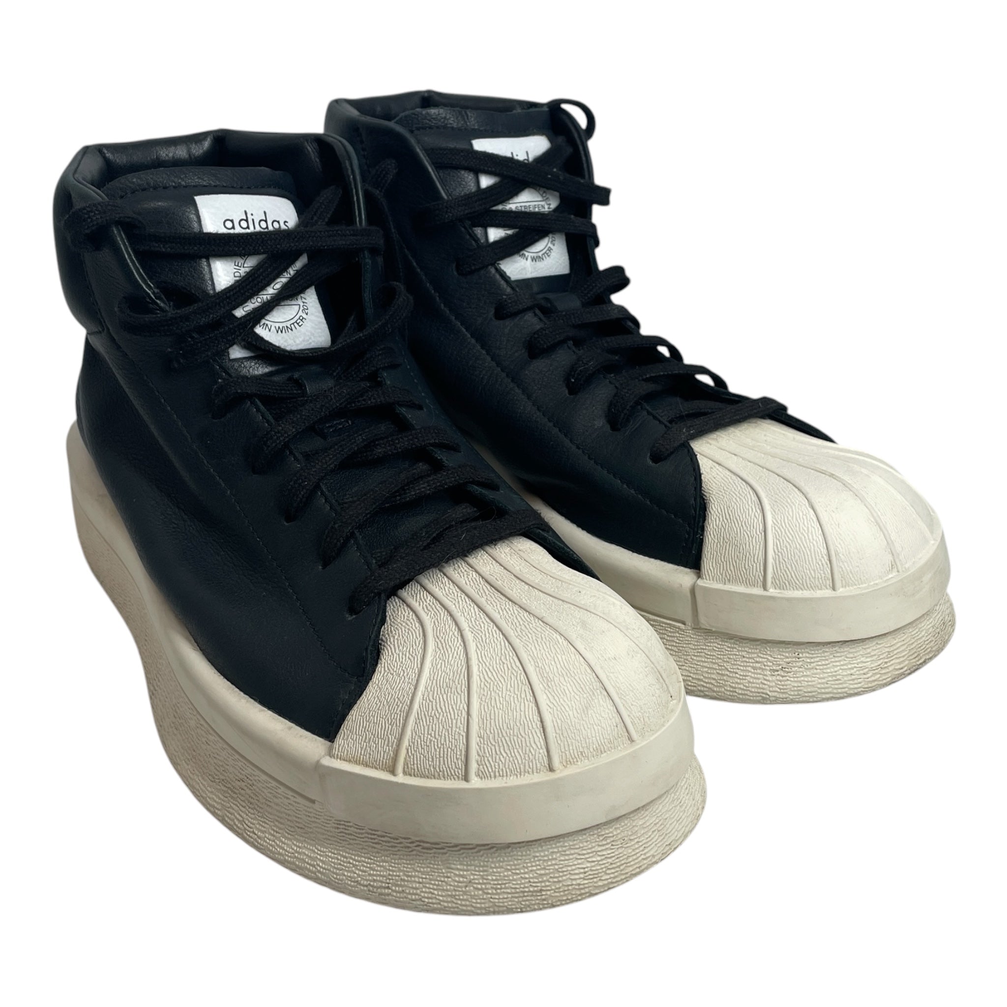 adidas/Rick Owens/Hi-Sneakers/US 7/Leather/BLK/MASTODON PRO MODEL 2 view 1