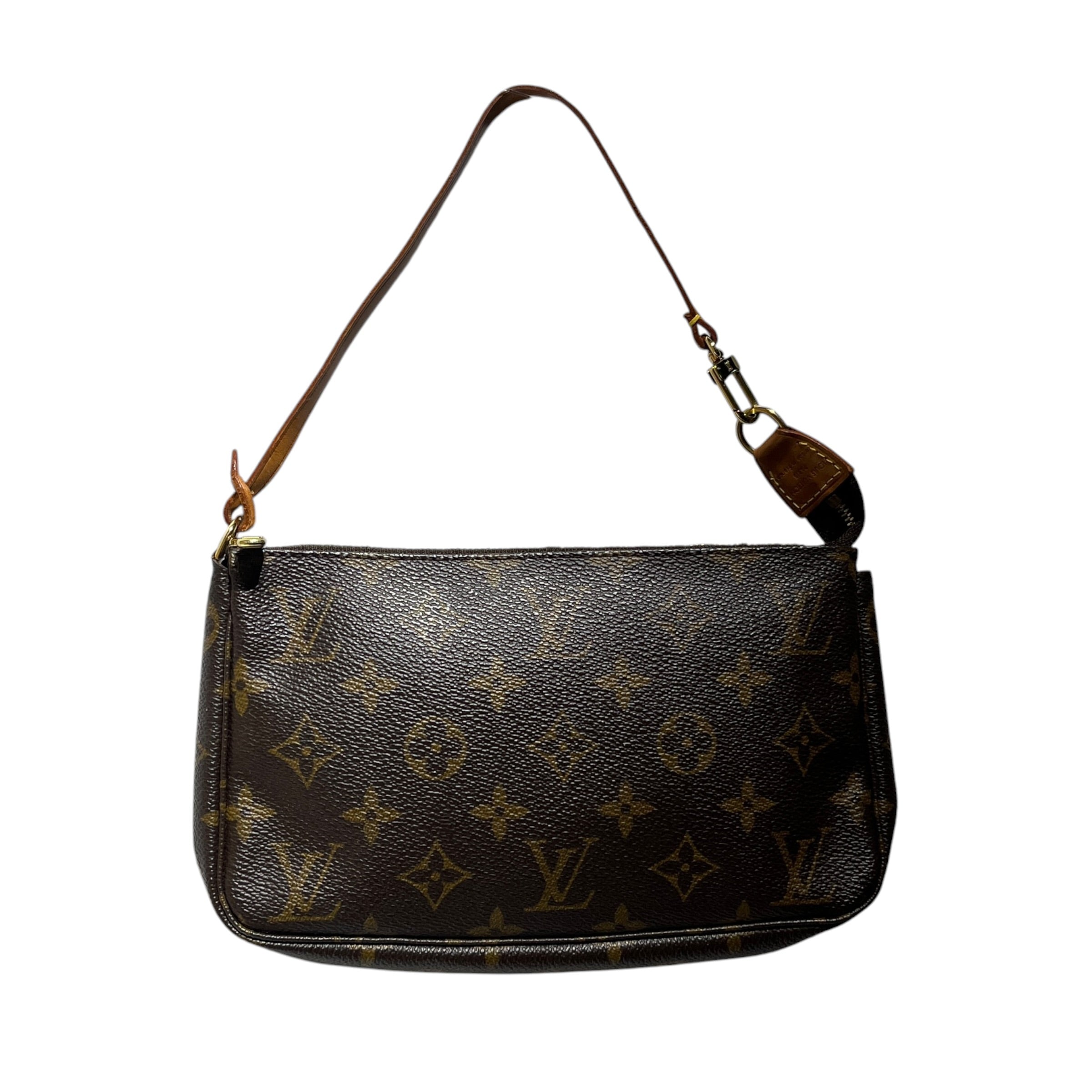 LOUIS VUITTON/Hand Bag/Monogram/Leather/BRW/POCHETTE ACCESSOIRE view 1