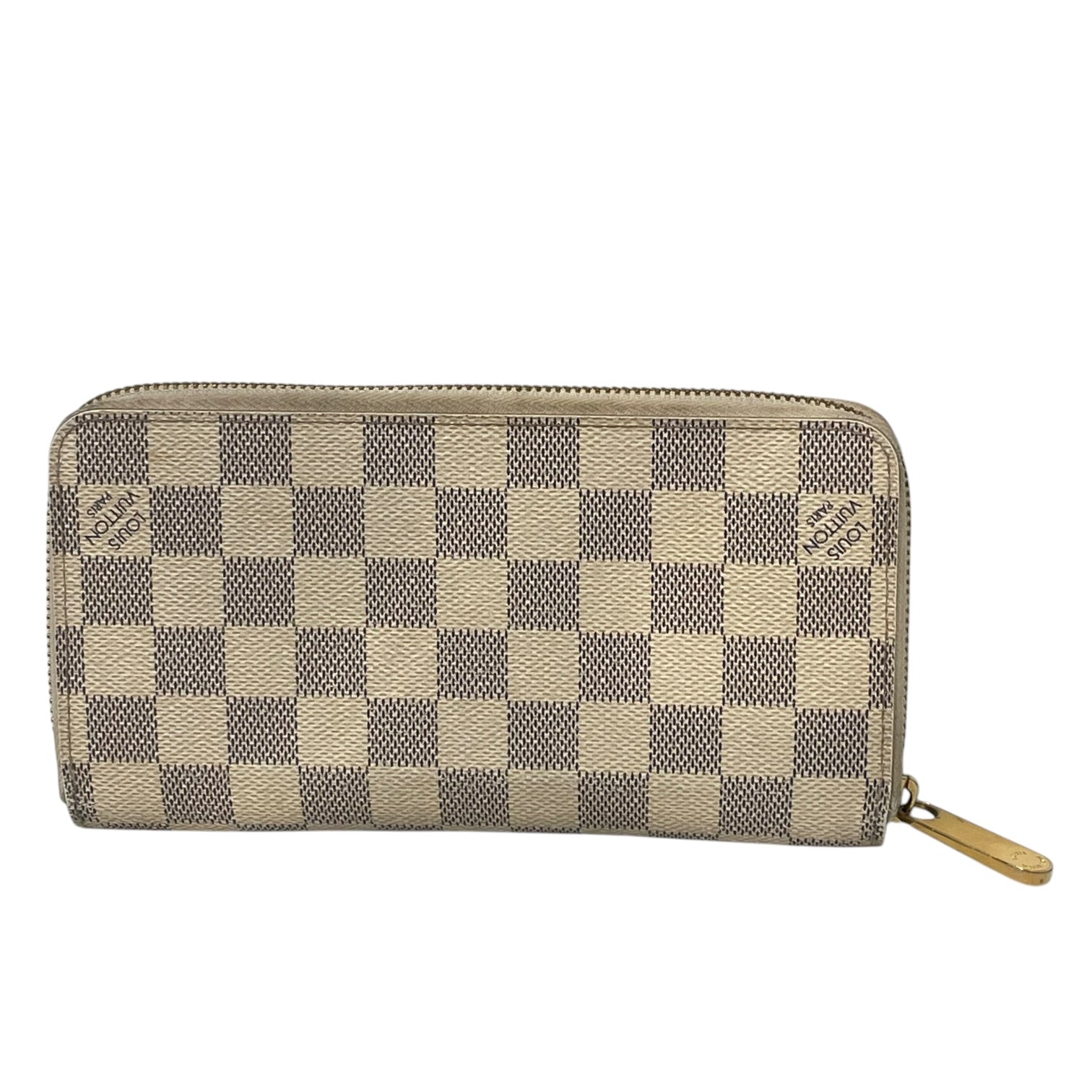LOUIS VUITTON/Long Wallet/All Over Print/Leather/CRM/L's/Zippy with Damier Axur view 2