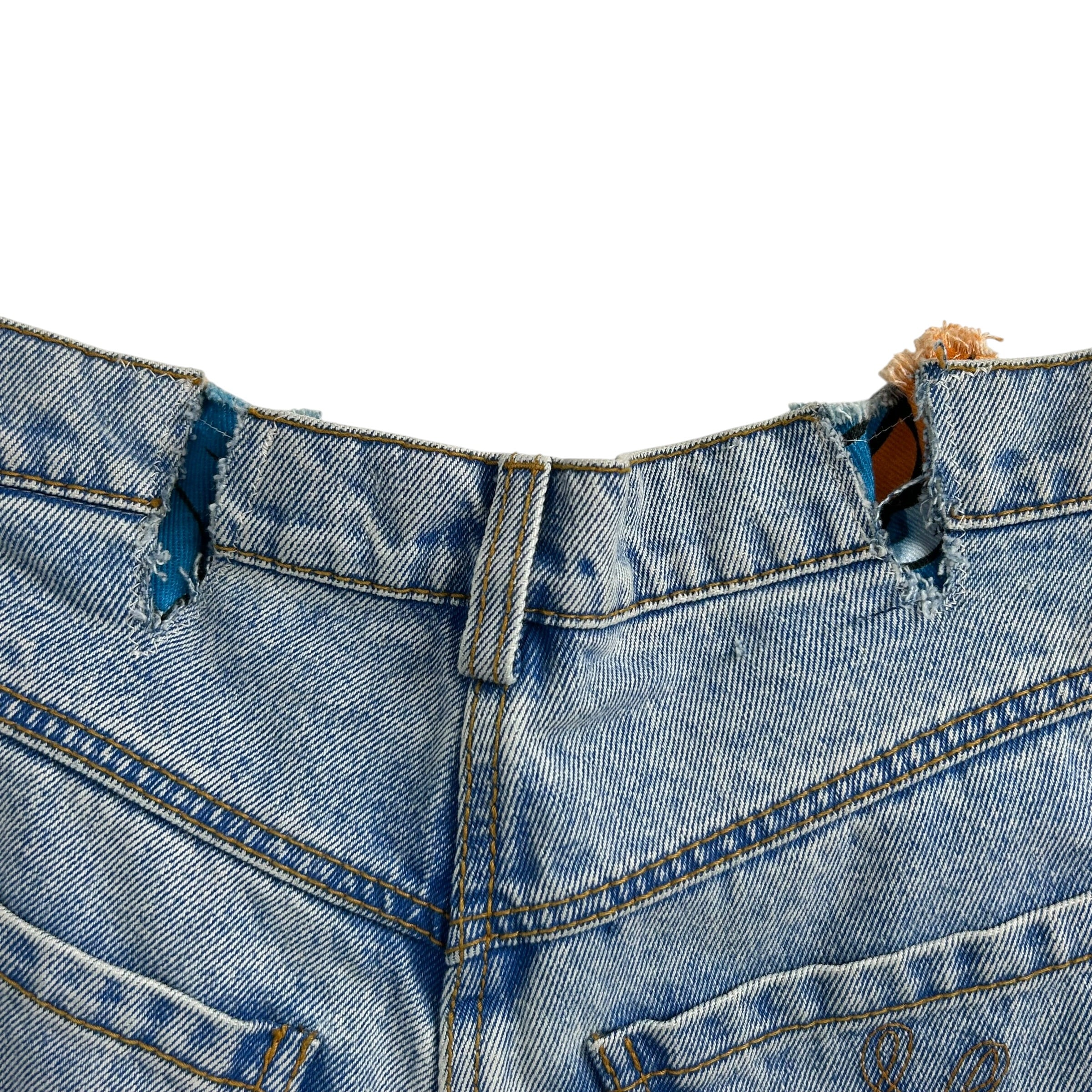 MARNI/Straight Pants/46/Denim/BLU/Button Fly/Patches with  mohair view 7