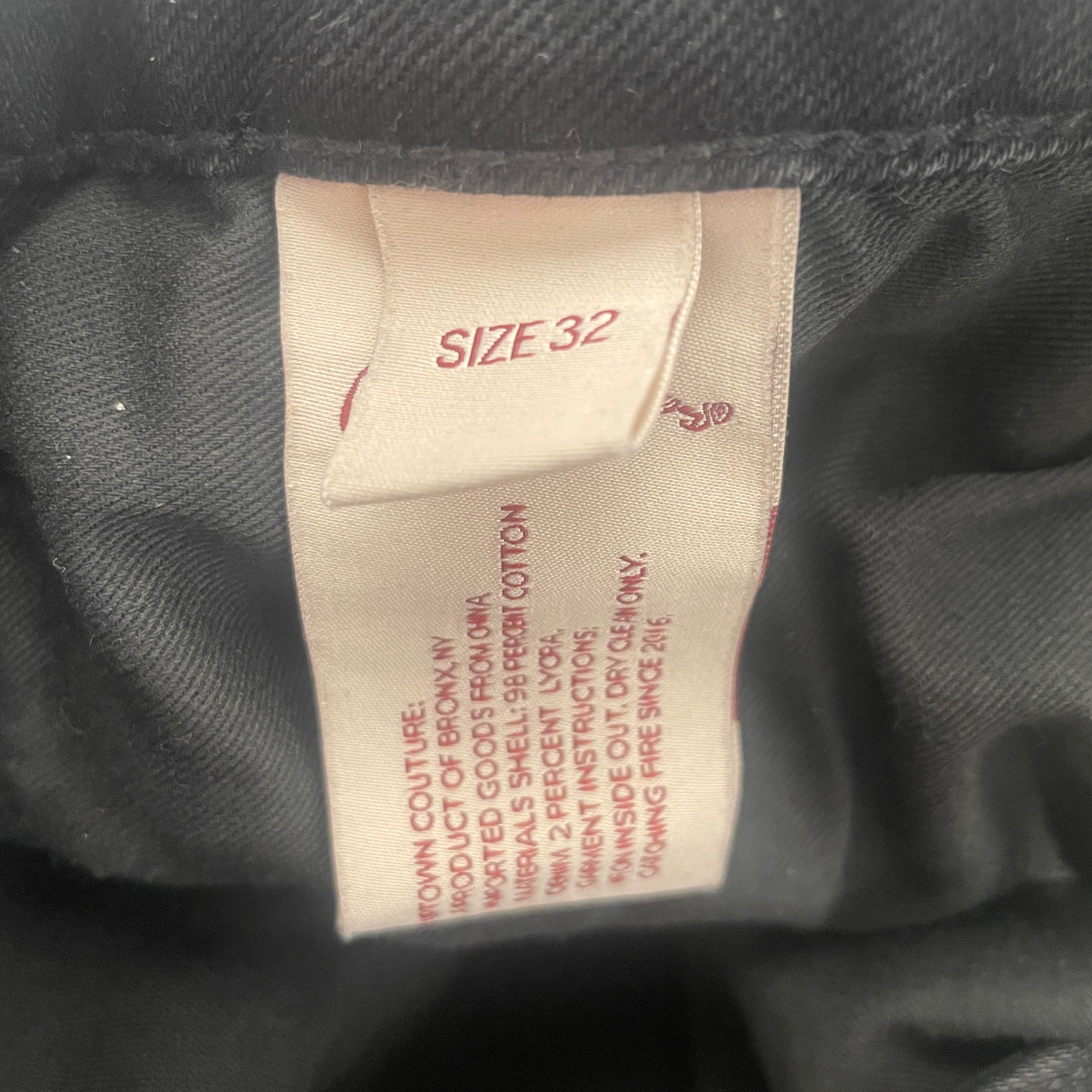 WHEN SMOKE CLEARS/Straight Pants/32/Cotton/BLK/Pearl Denim view 4