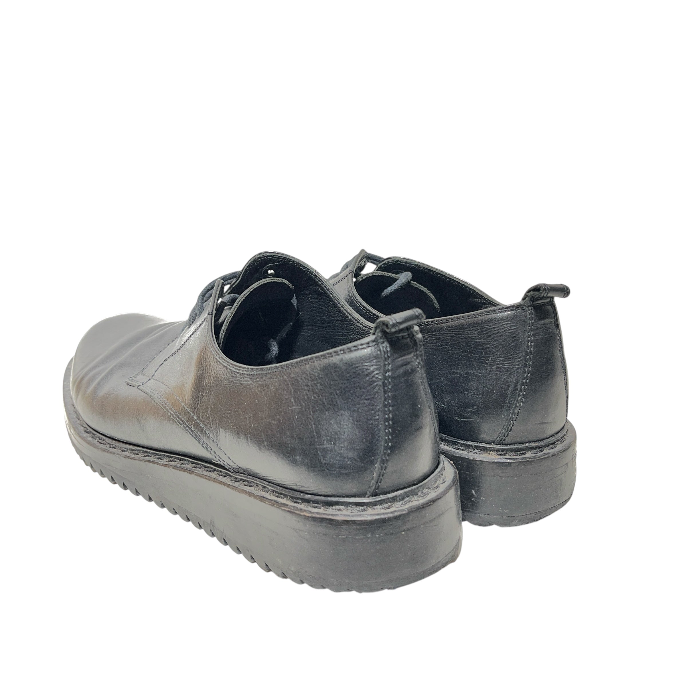 ANN DEMEULEMEESTER/Loafers/EU 43.5/Leather/BLK/BLACK LACES view 2