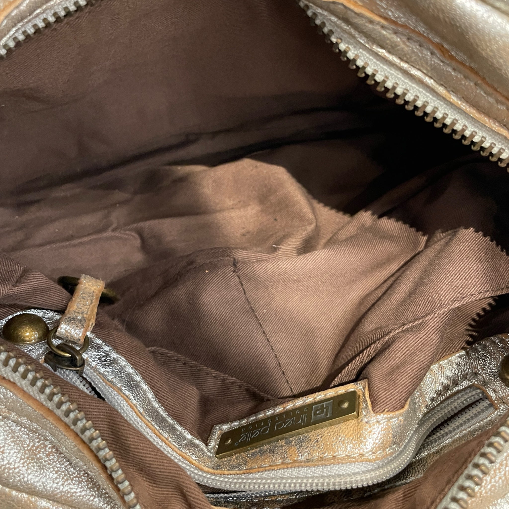 Linea Pelle/Hand Bag/Leather/SLV/metallic view 4