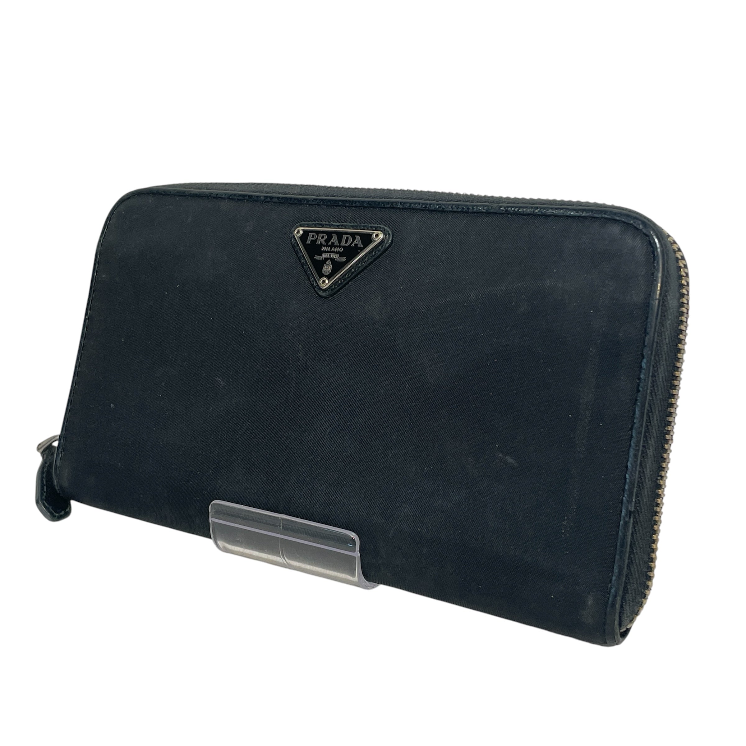 PRADA/Long Wallet/Nylon/BLK/Nylon Long Wallet view 1