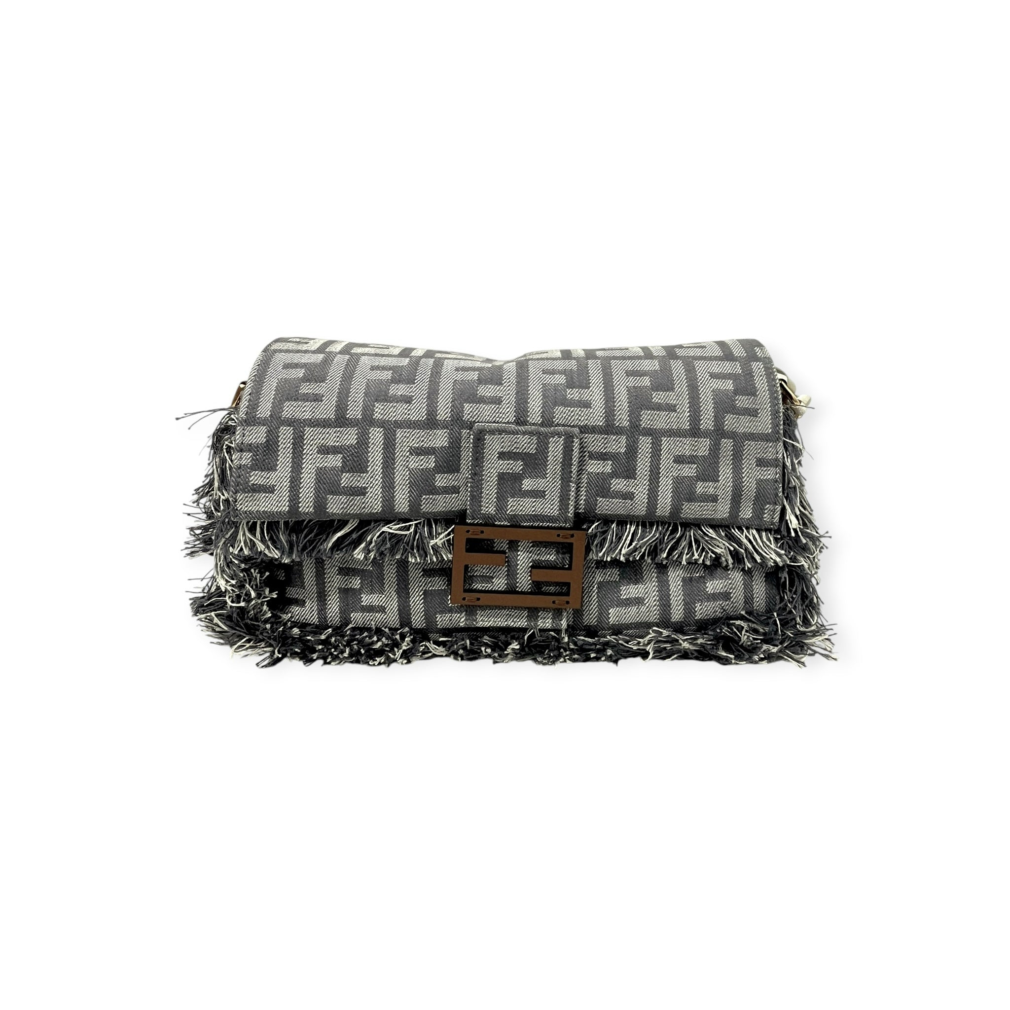 FENDI/Bag/Monogram/Denim/BLU/BAGUETTE/DENIM FRAYING view 1