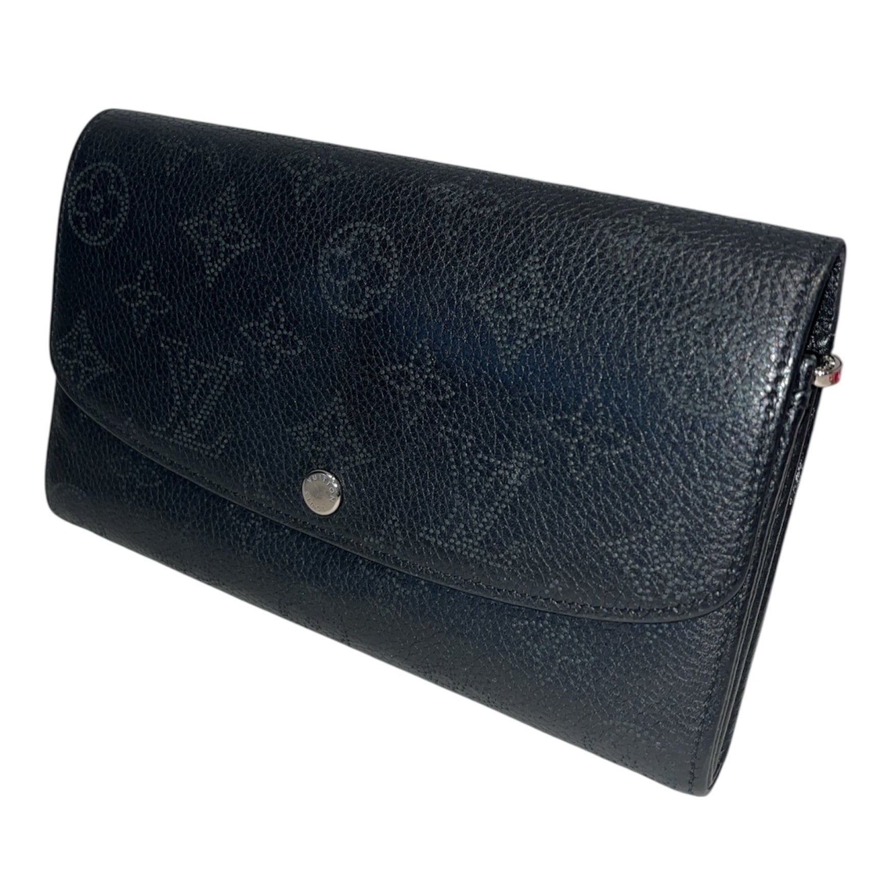 LOUIS VUITTON/Long Wallet/Monogram/Leather/BLK/DOTS view 1