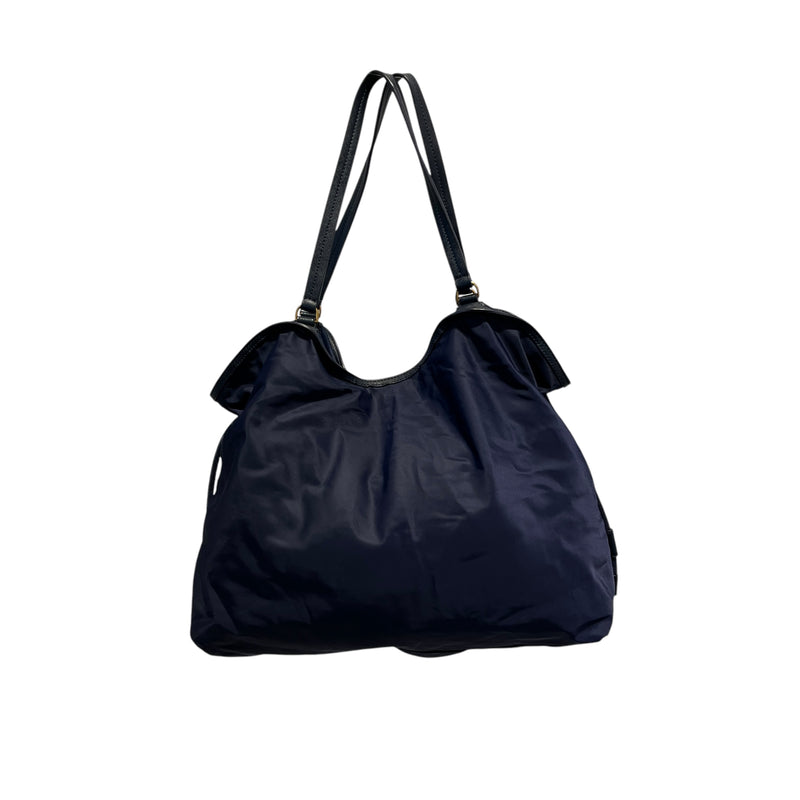 TORY BURCH/Tote Bag/Nylon/NVY/DOUBLE STRAP