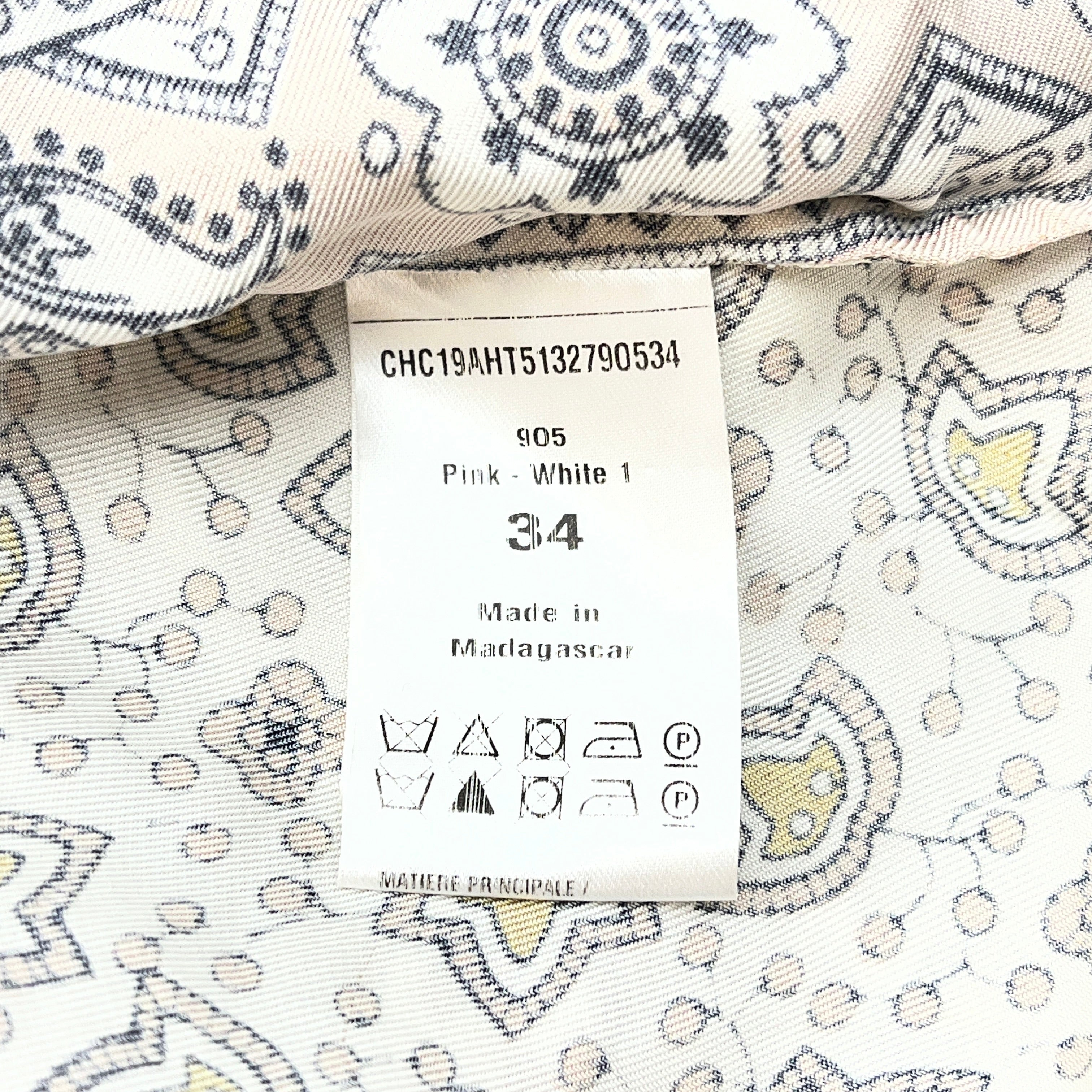 Chloe/SS Blouse/34/All Over Print/Silk/WHT/ view 4