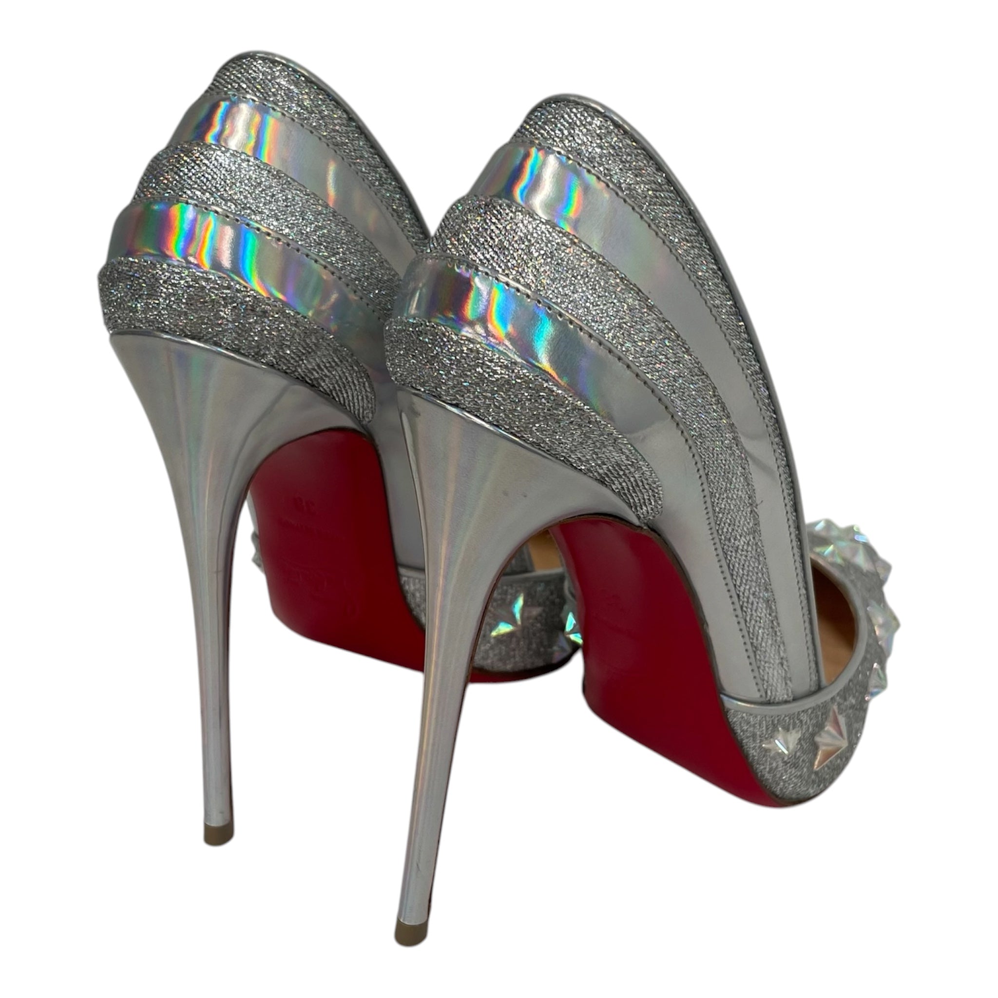 Christian Louboutin/Heels/US 7/Glitter/SLV/STARSTUD view 2