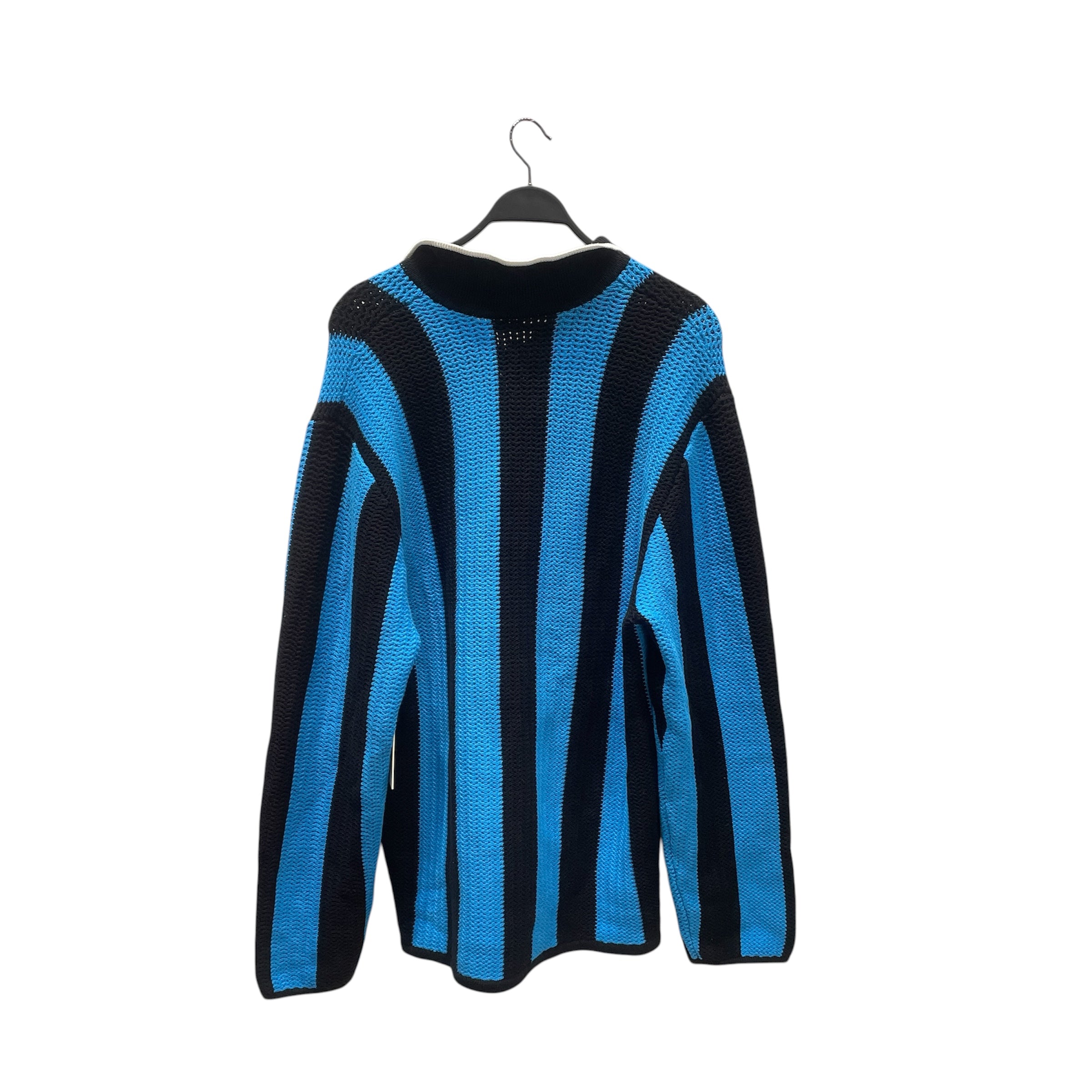 AIME LEON DORE/Polo Shirt/XL/Cotton/BLU/Stripe/FOOTBALL CLUB KNIT JERSEY view 2