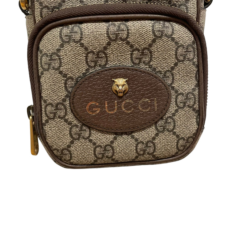 GUCCI/Cross Body Bag/Leather/BRW/neo vintage