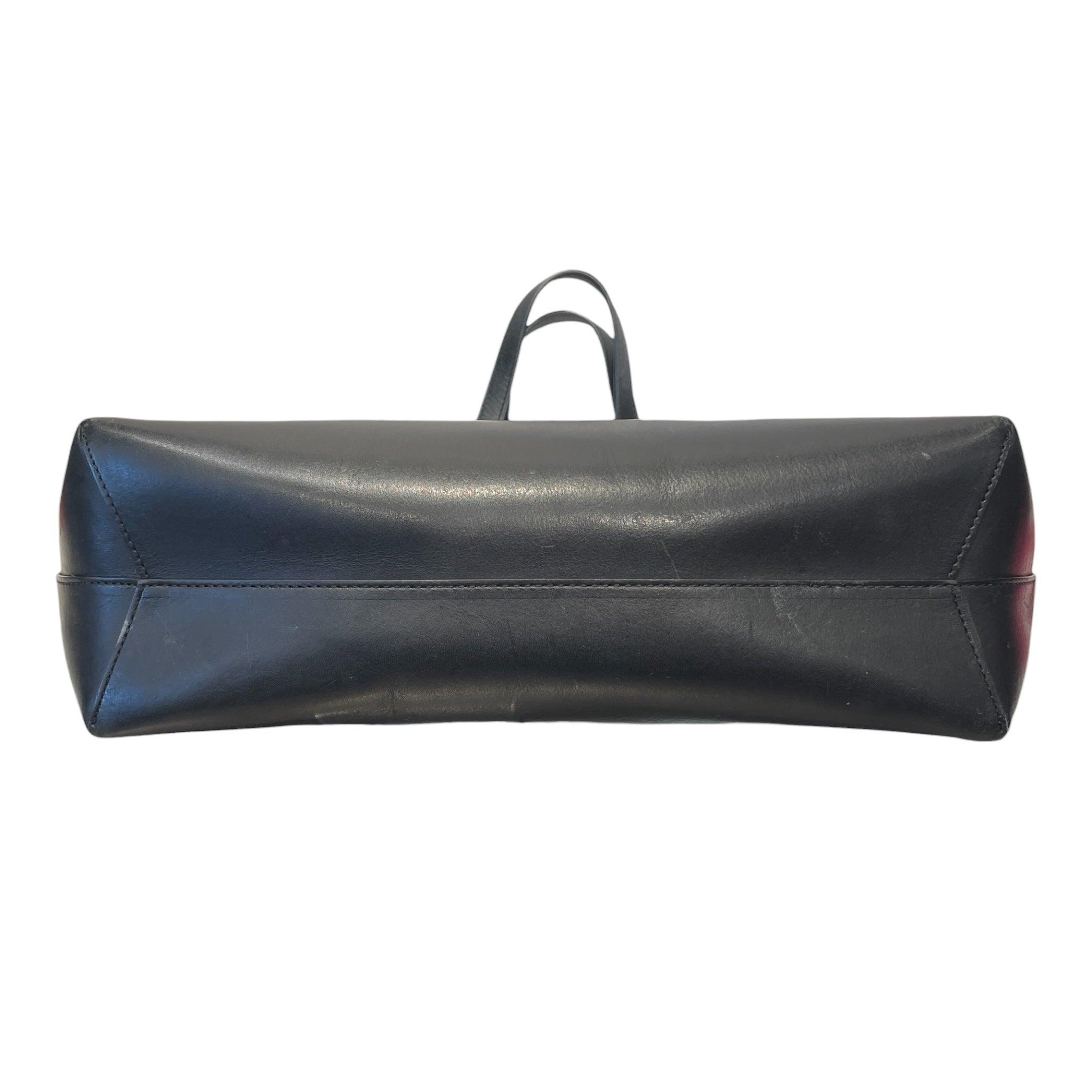 Mansur Gavriel/Tote Bag/Leather/BLK/RED INTERIOR + POUCH/AS IS view 4