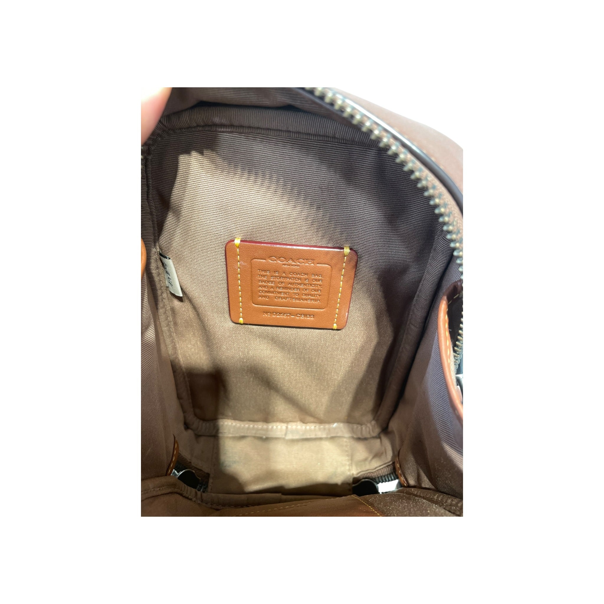 COACH/Cross Body Bag/Monogram/Leather/BRW/stanton crossbody view 5