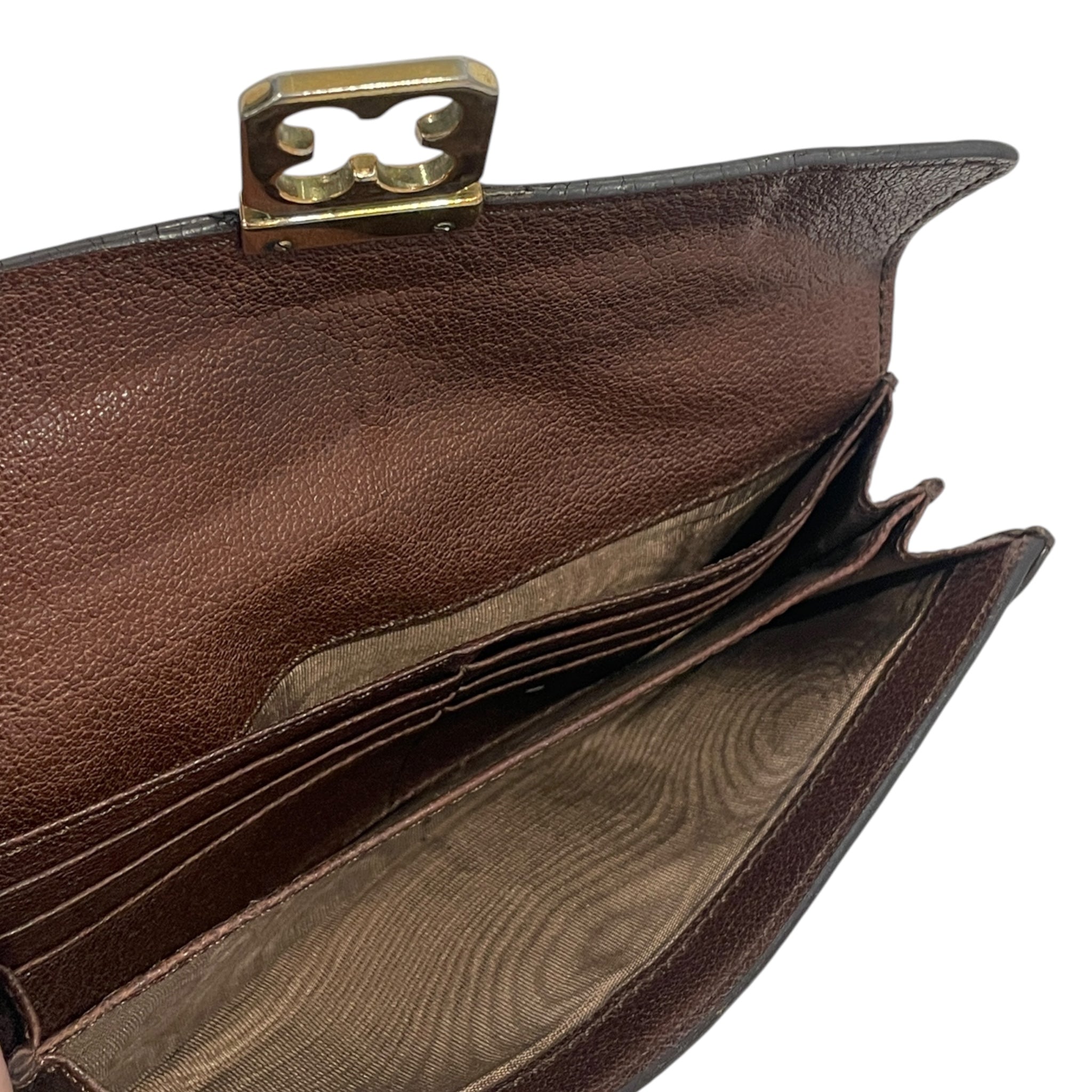 Chloe/Long Wallet/Leather/BRW/L's/KB7GMY3, WHEEL CLOSURE view 3