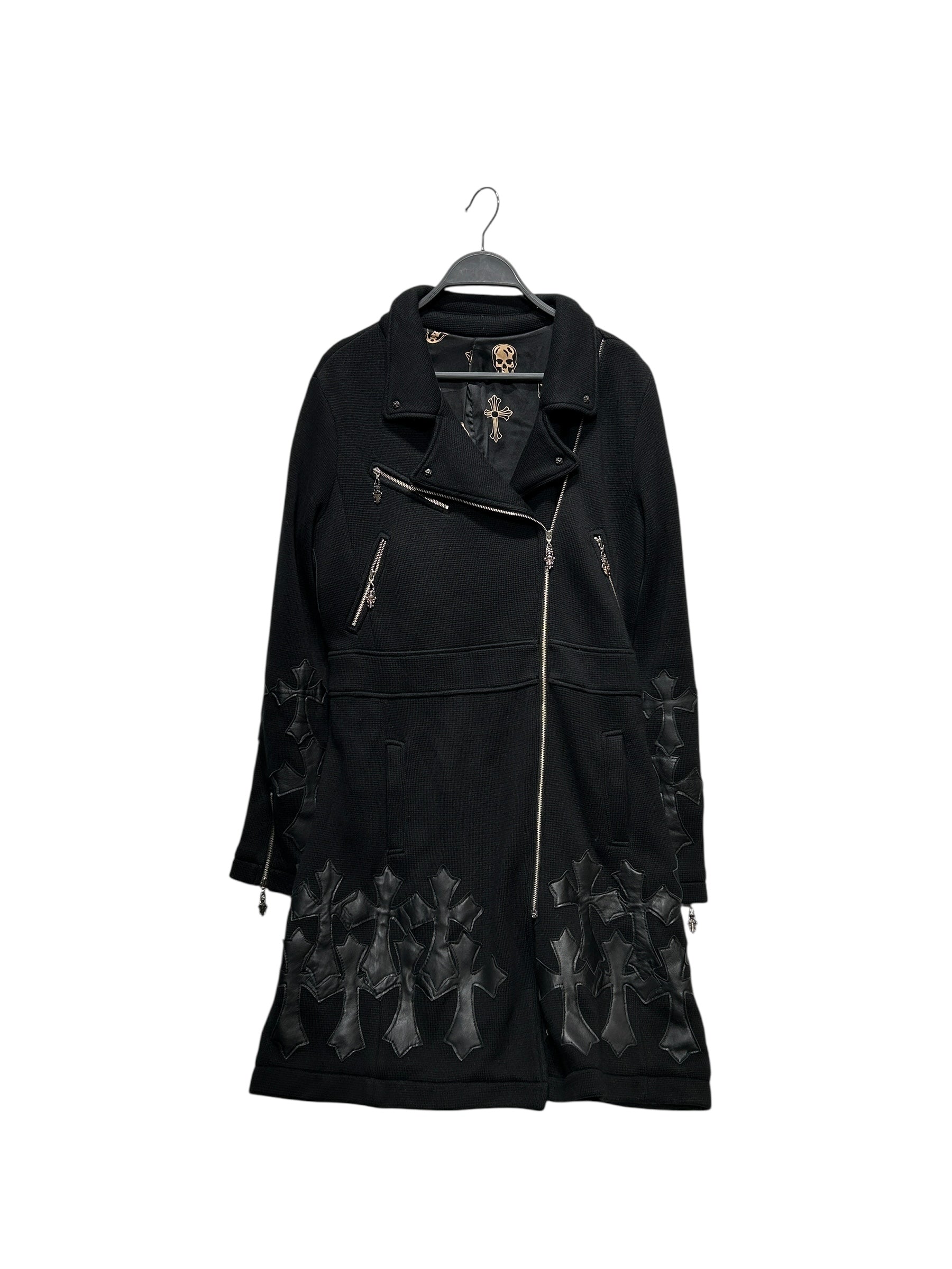 A&G/Coat/BLK/CROSS TRENCH COAT view 1