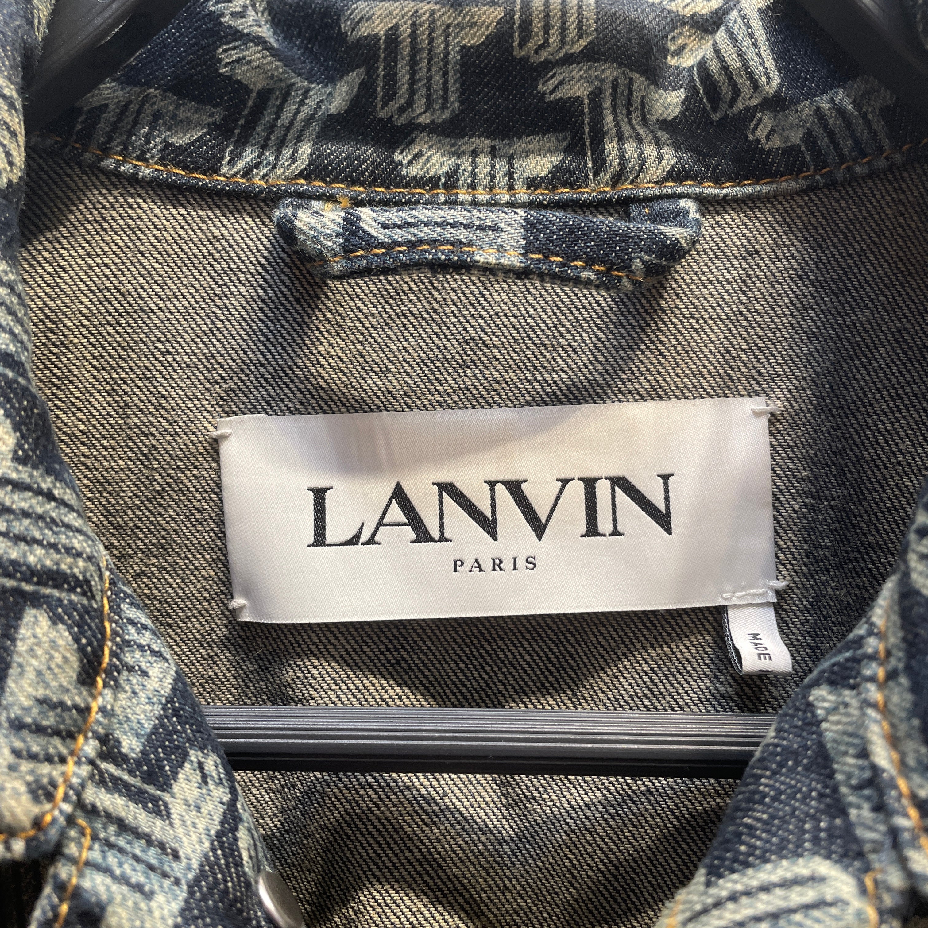 LANVIN/Denim Jkt/M/Denim/BLU/Monogram/ view 3