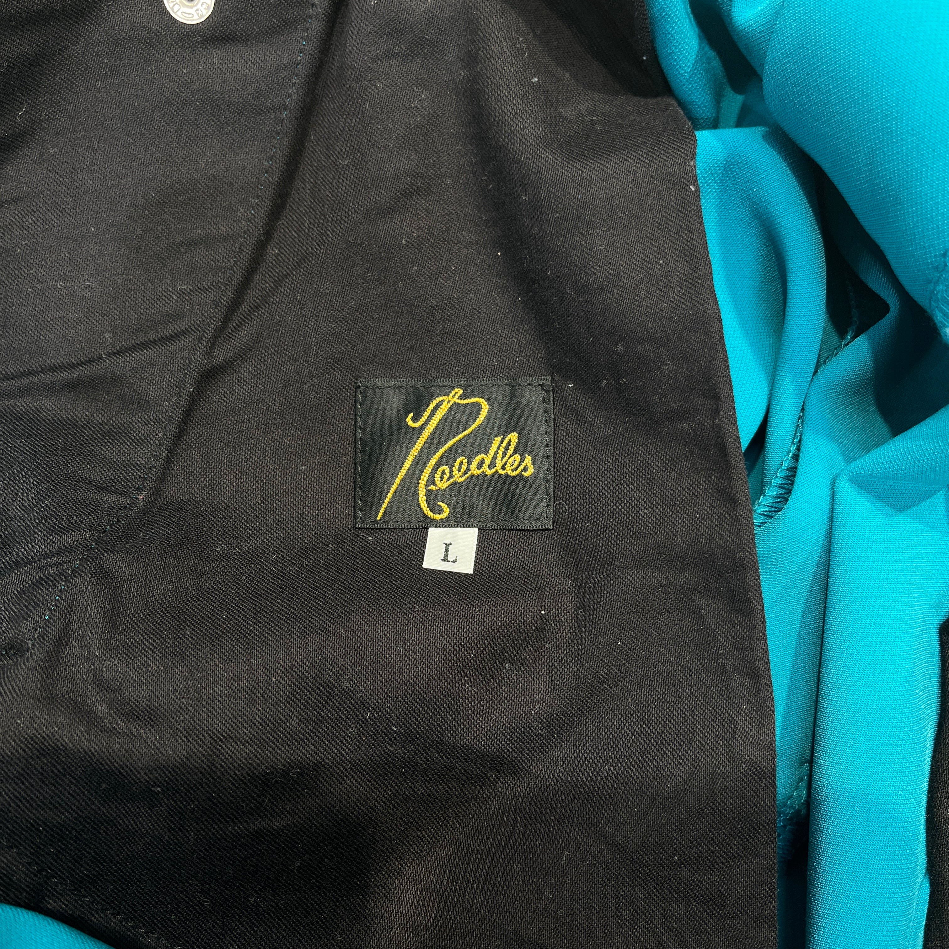 Needles/Bootcut Pants/L/Polyester/GRN/turqoise track pants view 3