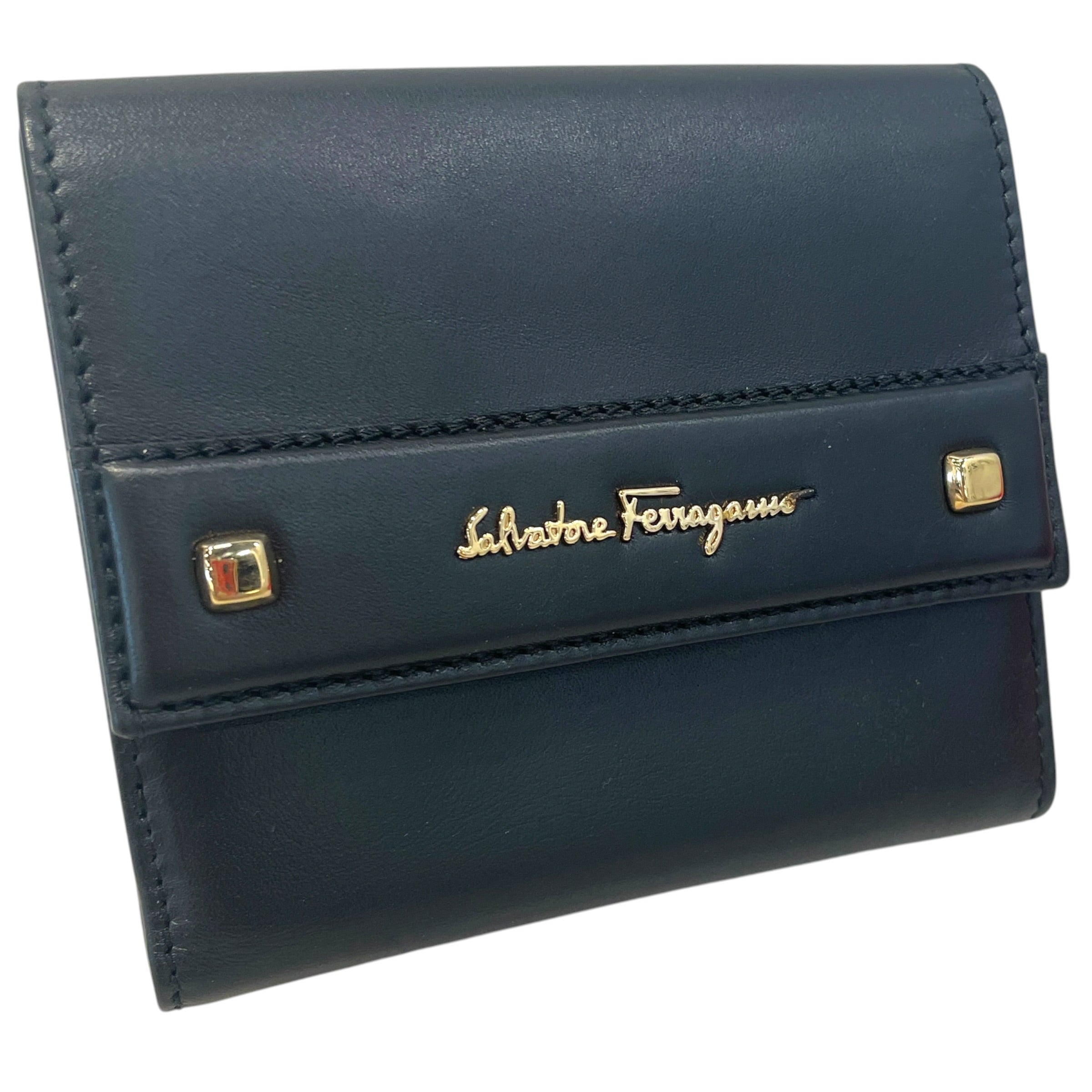 Salvatore Ferragamo/Wallet/Leather/BLK/M's/ view 1
