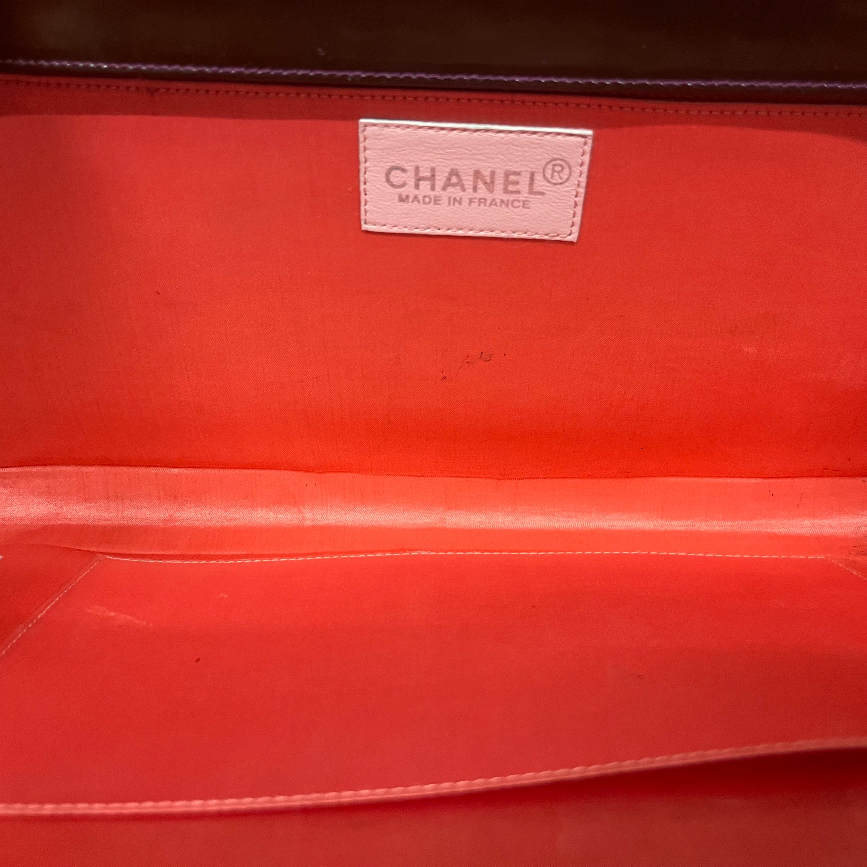 CHANEL/Bag/Faux Leather/BRW/Chocolate Patent Square view 3