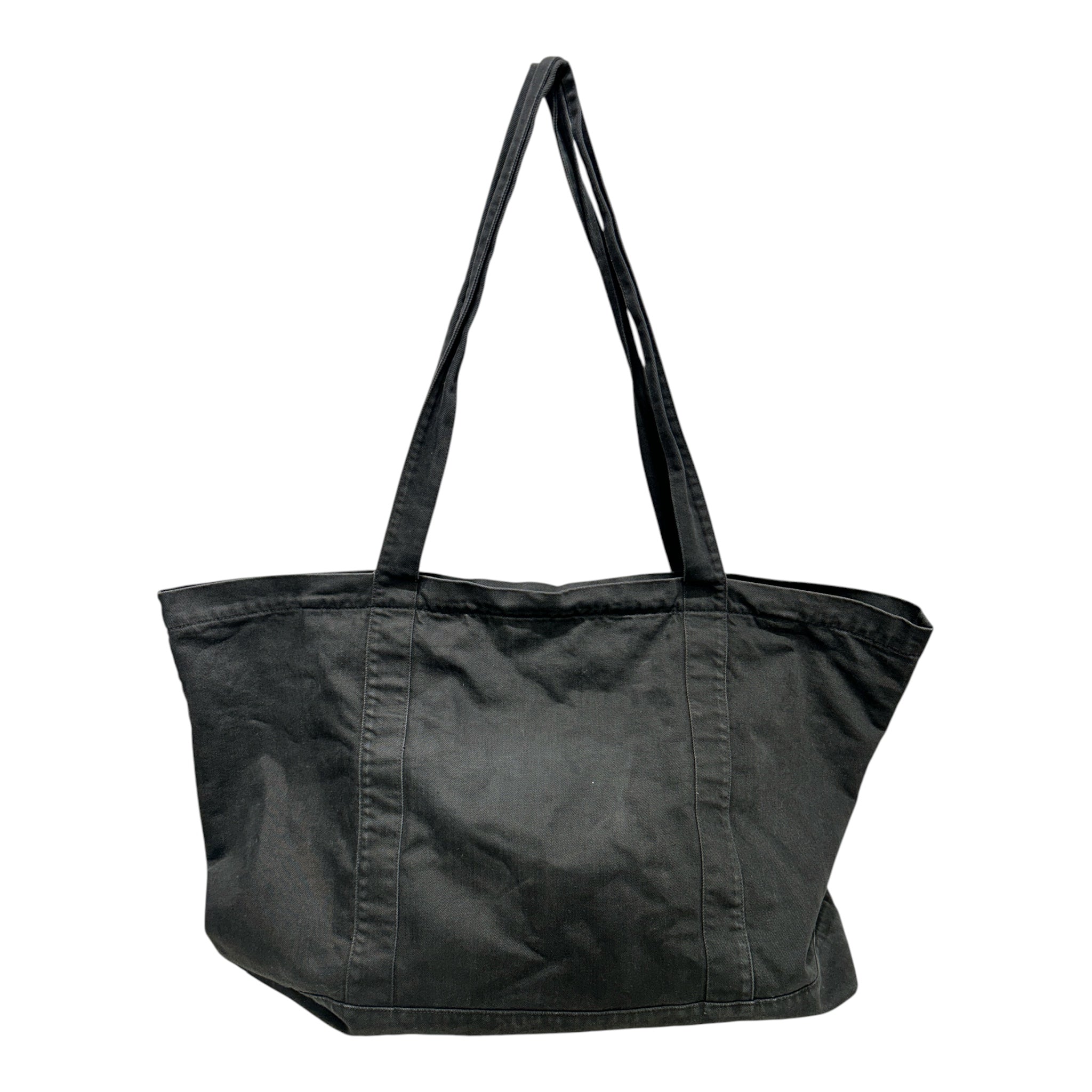 RAF SIMONS/Tote Bag/Graphic/Cotton/BLK/WHT RS RS LOGO FRNT POCKET view 2