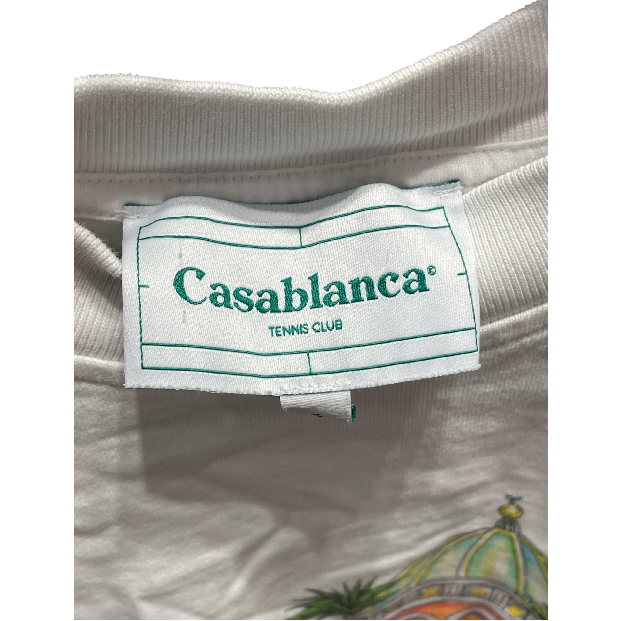 CASABLANCA/T-Shirt/S/Cotton/WHT/Casa House view 3