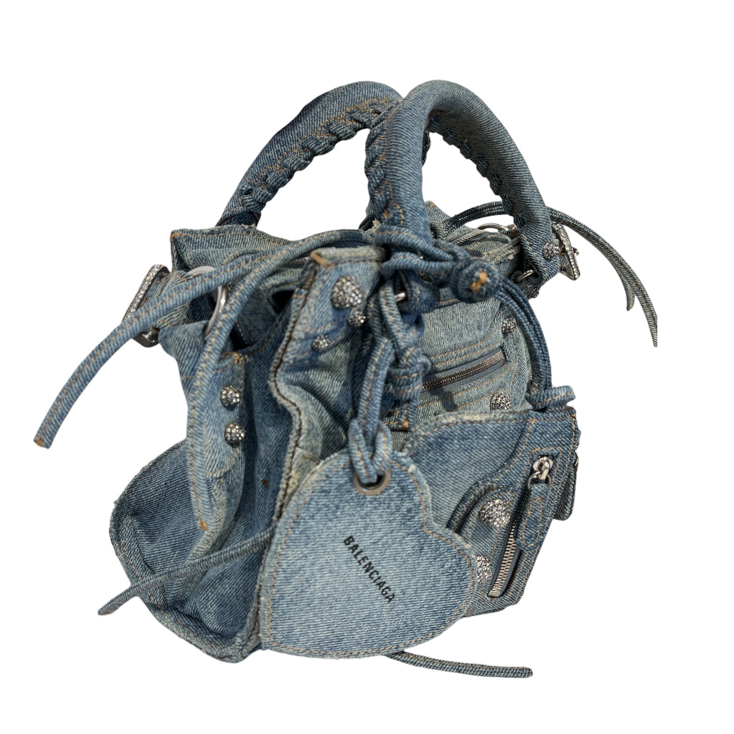 BALENCIAGA/Hand Bag/Cotton/IDG/denim cagole view 4