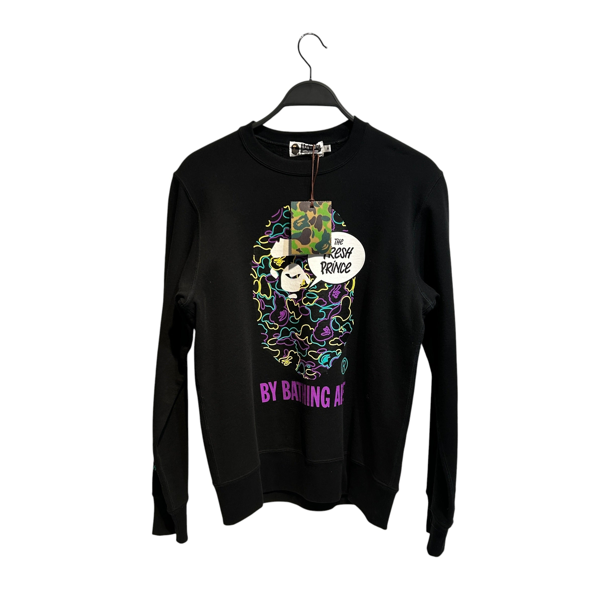 A BATHING APE/Sweater/M/Cotton/BLK/FRESH PRINCE view 1