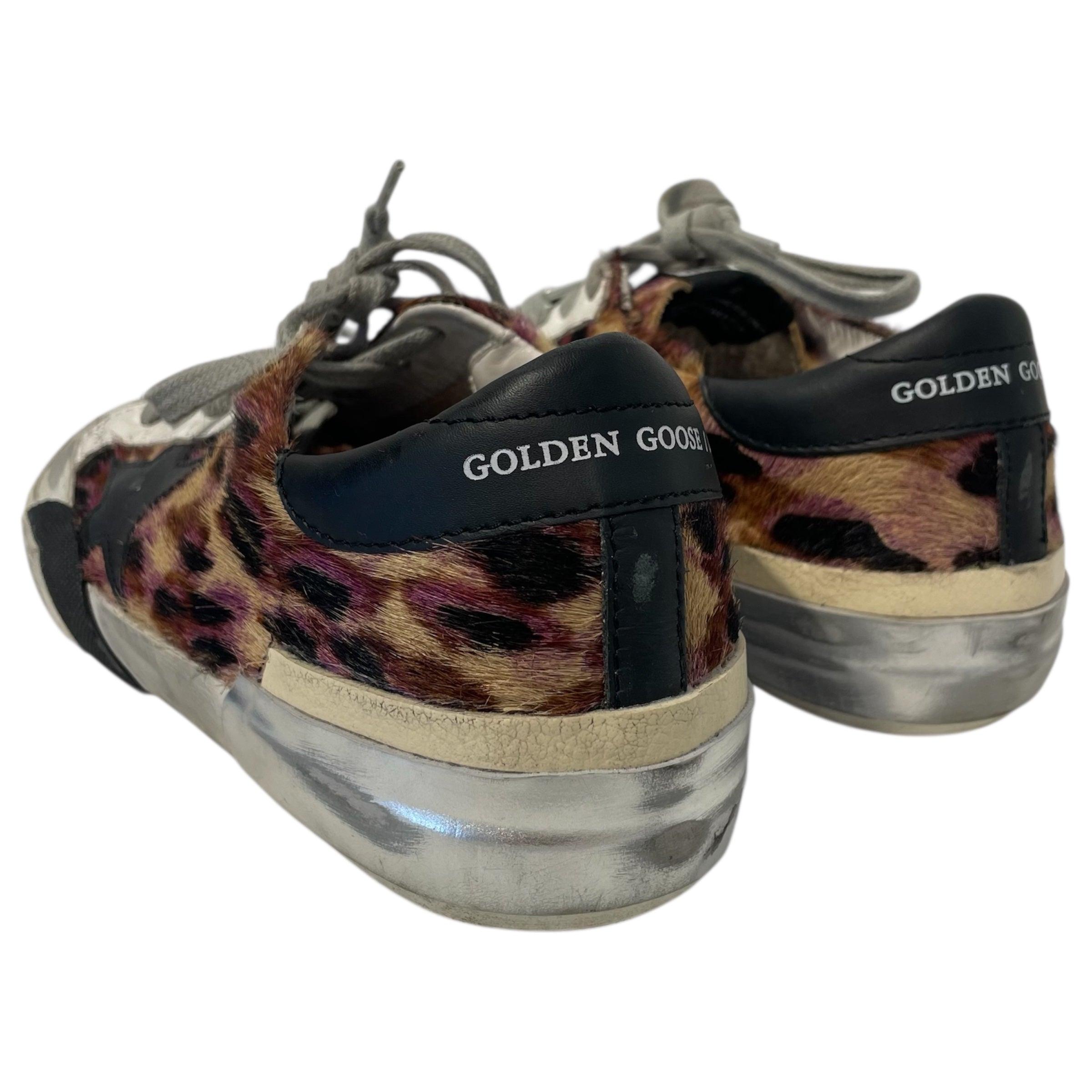 GOLDEN GOOSE/Low-Sneakers/US 6/Animal Pattern/Leather/WHT/ view 2