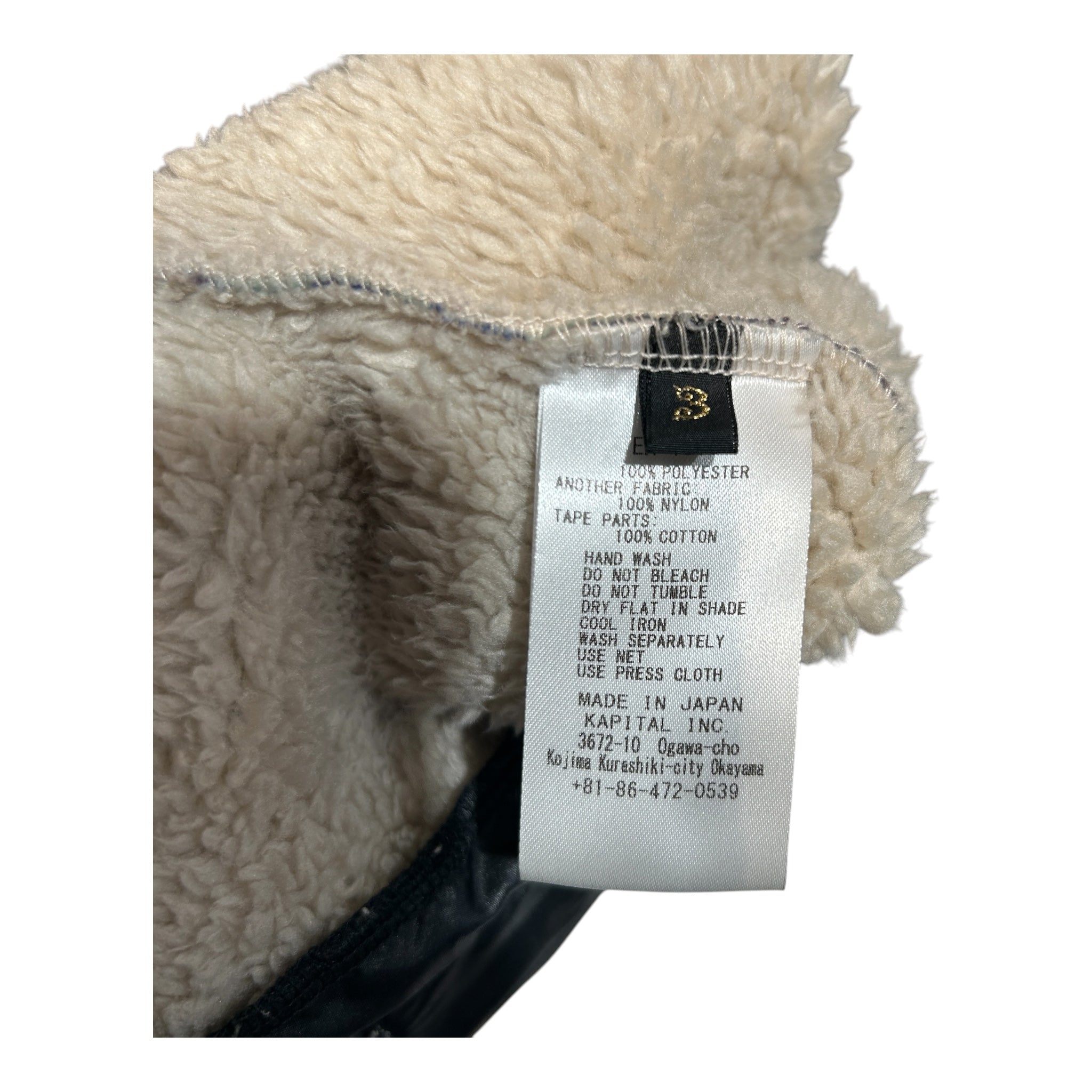 KAPITAL/Fleece Jkt/3/Polyester/PPL/All Over Print/LION ZIPPER view 4